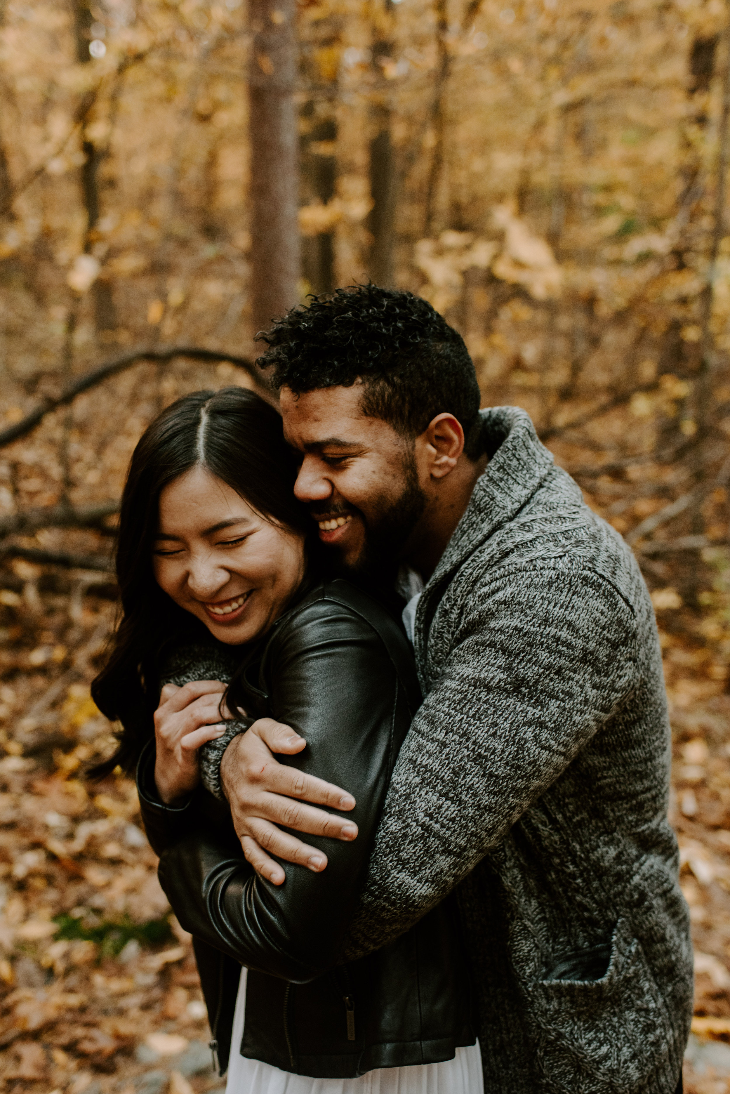 boston fall foliage engagement session at middlesex fells | boston wedding photographer