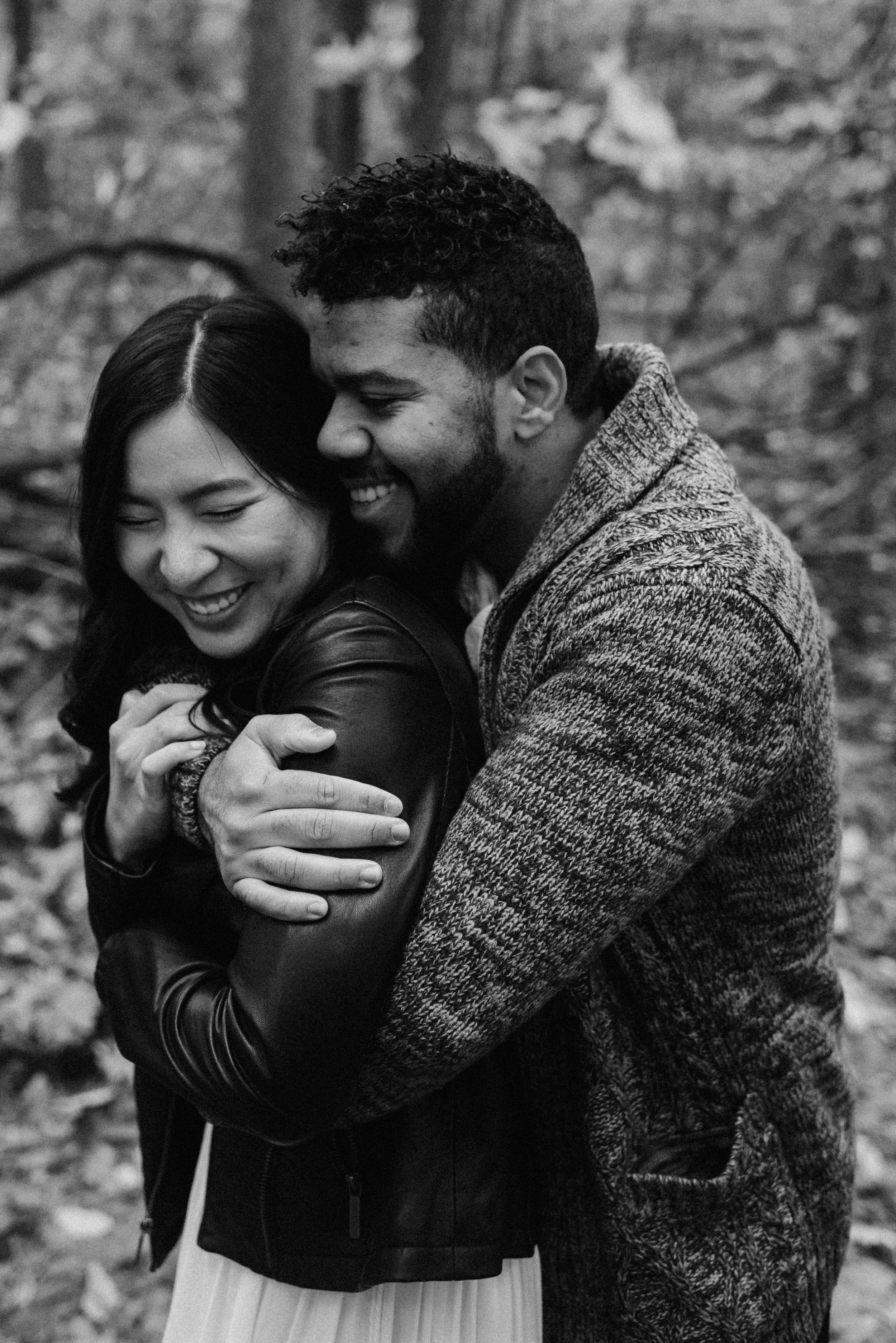 boston fall foliage engagement session at middlesex fells | boston wedding photographer
