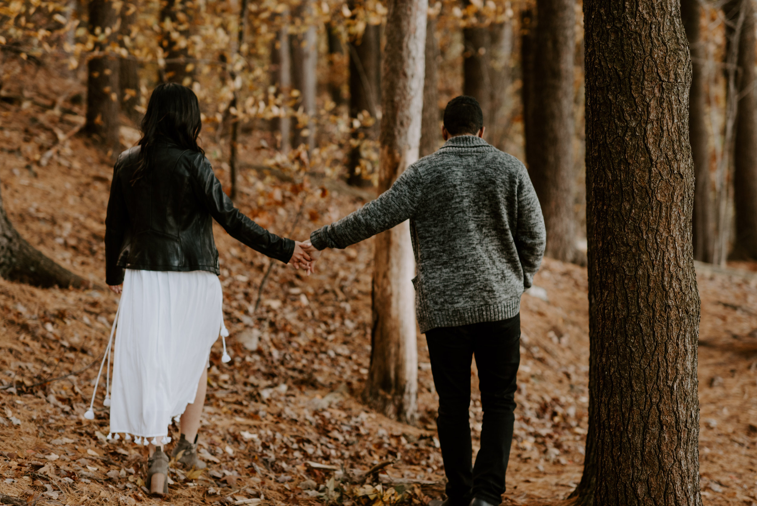 boston fall foliage engagement session at middlesex fells | boston wedding photographer