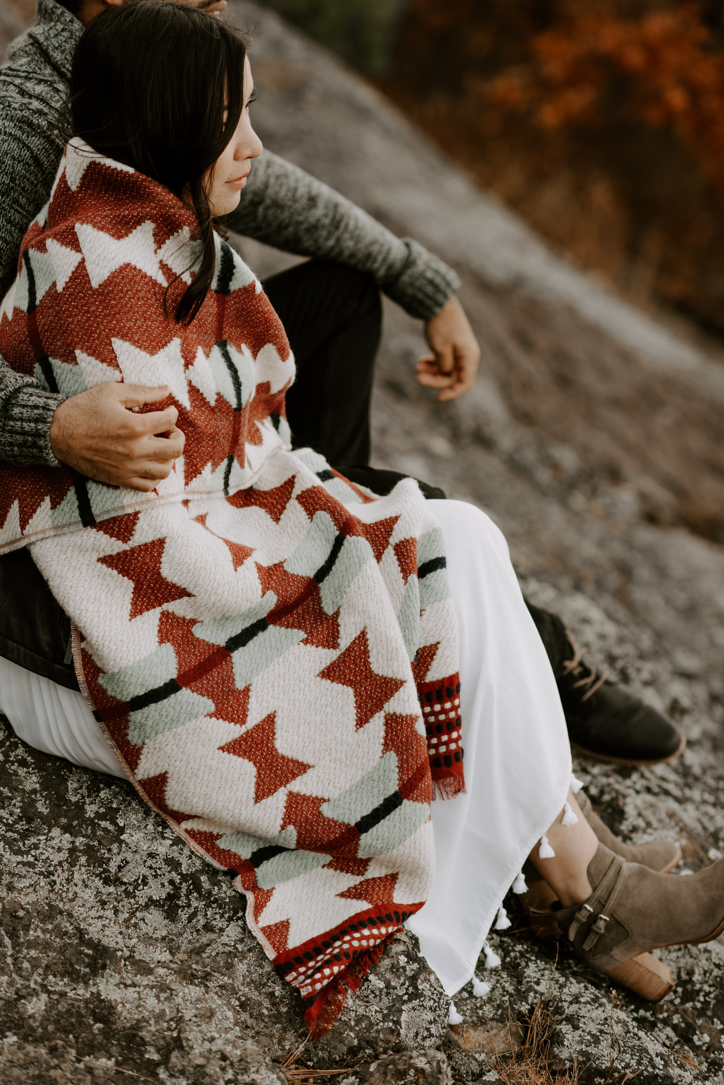 boston fall foliage engagement session at middlesex fells | boston wedding photographer