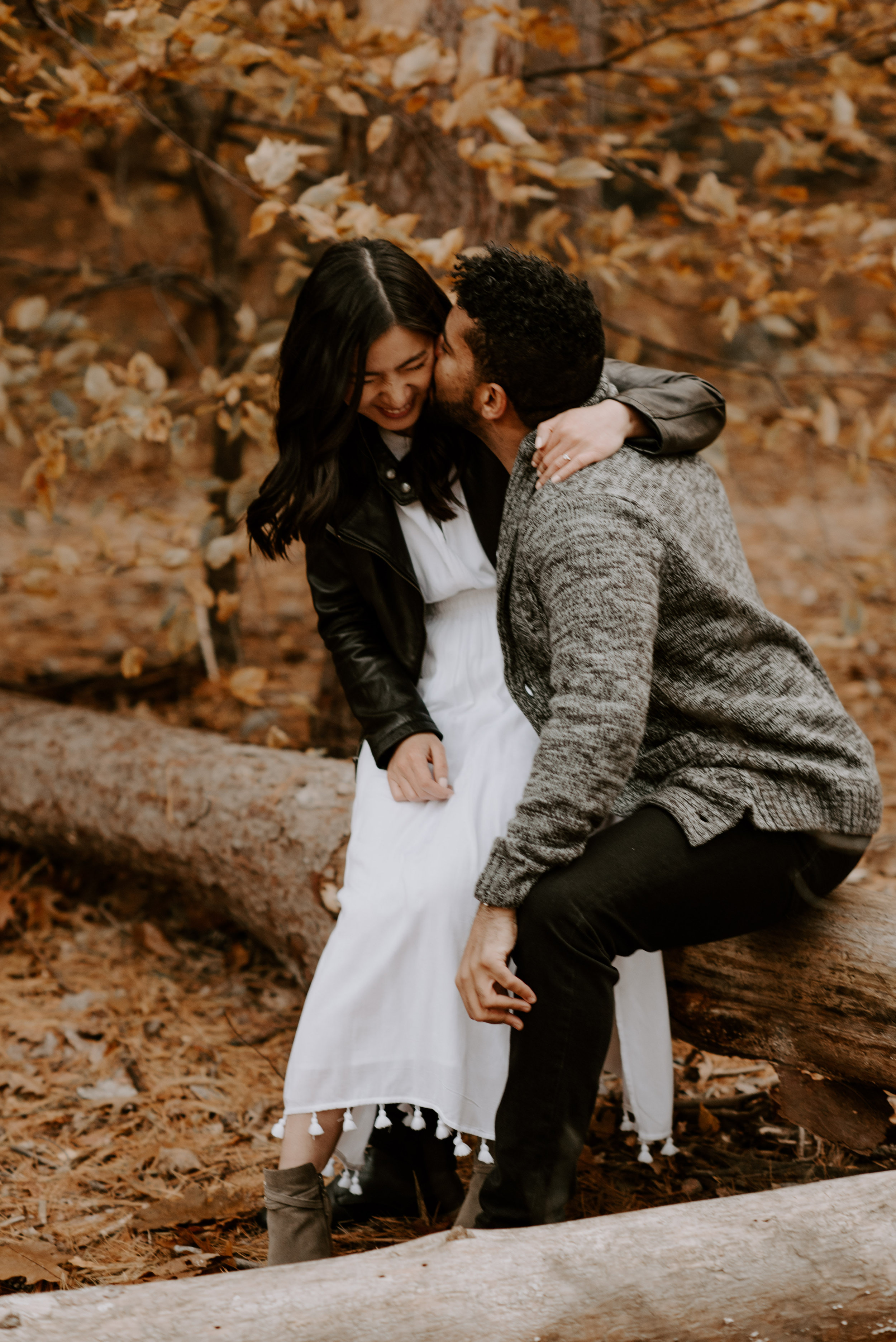 boston fall foliage engagement session at middlesex fells | boston wedding photographer