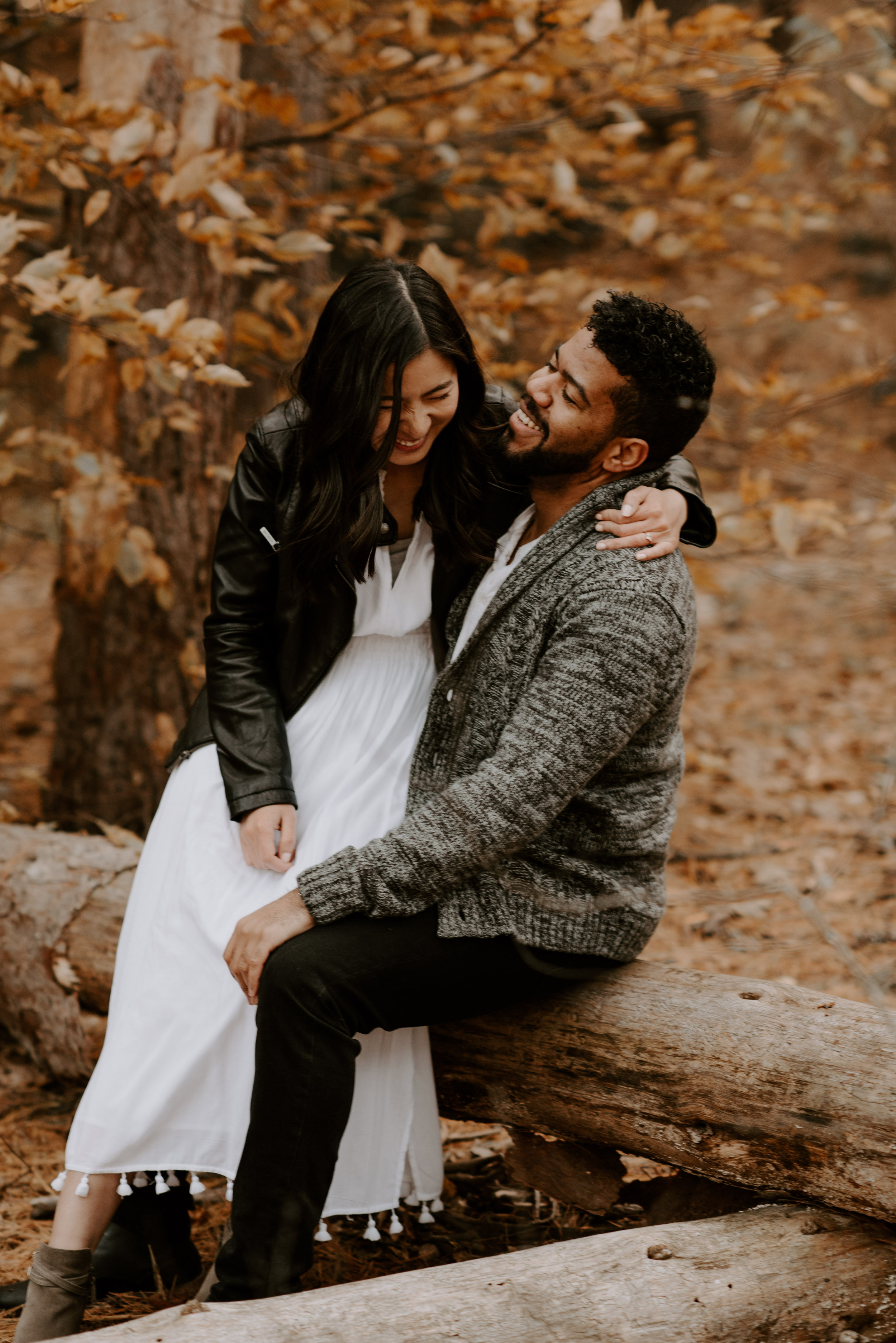 boston fall foliage engagement session at middlesex fells | boston wedding photographer