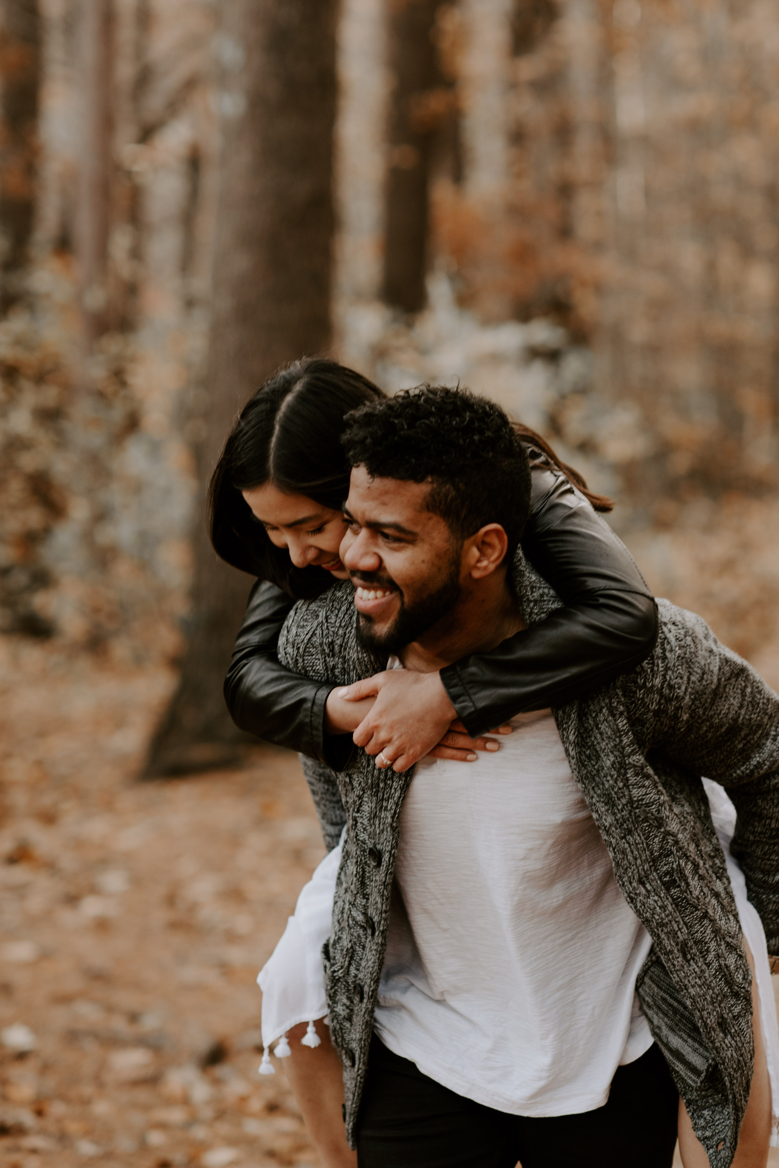 boston fall foliage engagement session at middlesex fells | boston wedding photographer
