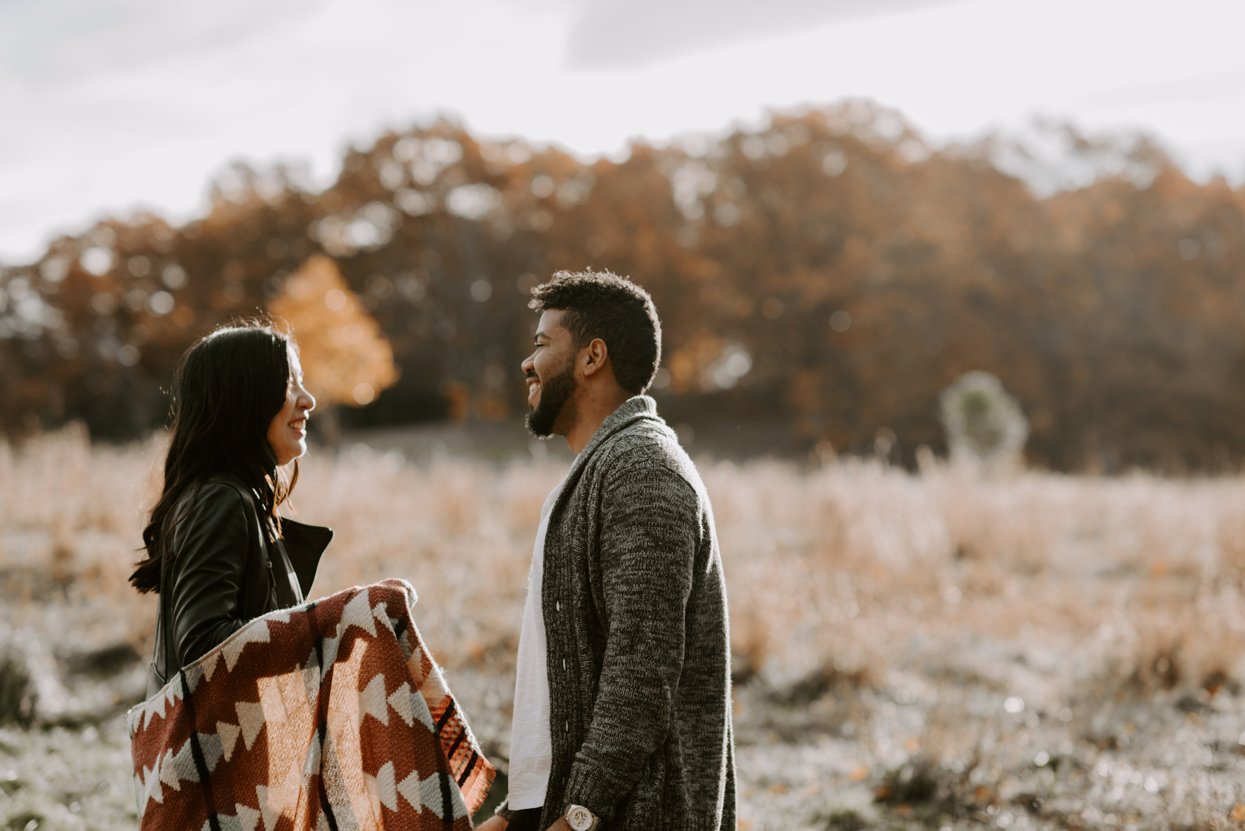 boston fall foliage engagement session at middlesex fells | boston wedding photographer