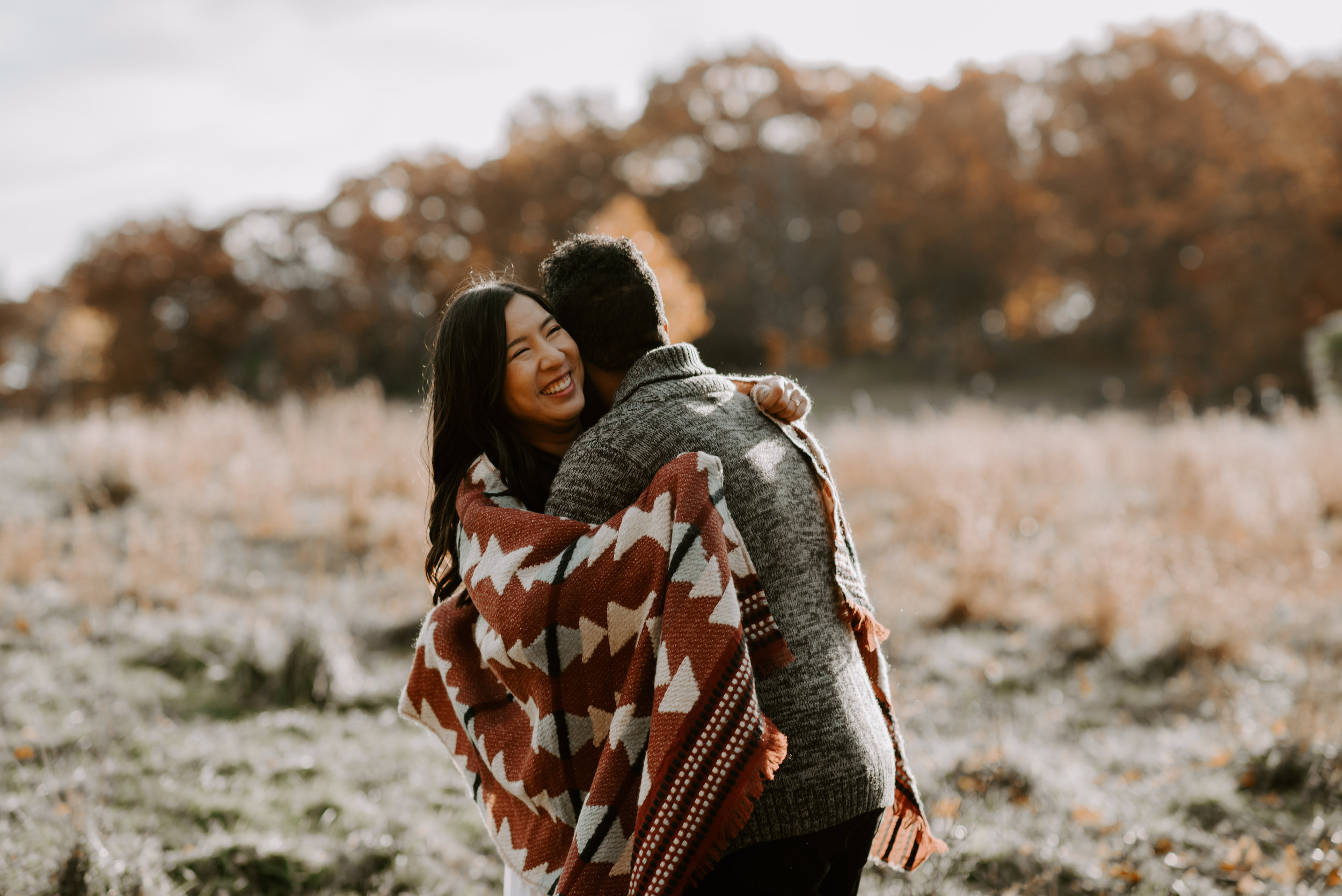 boston fall foliage engagement session at middlesex fells | boston wedding photographer