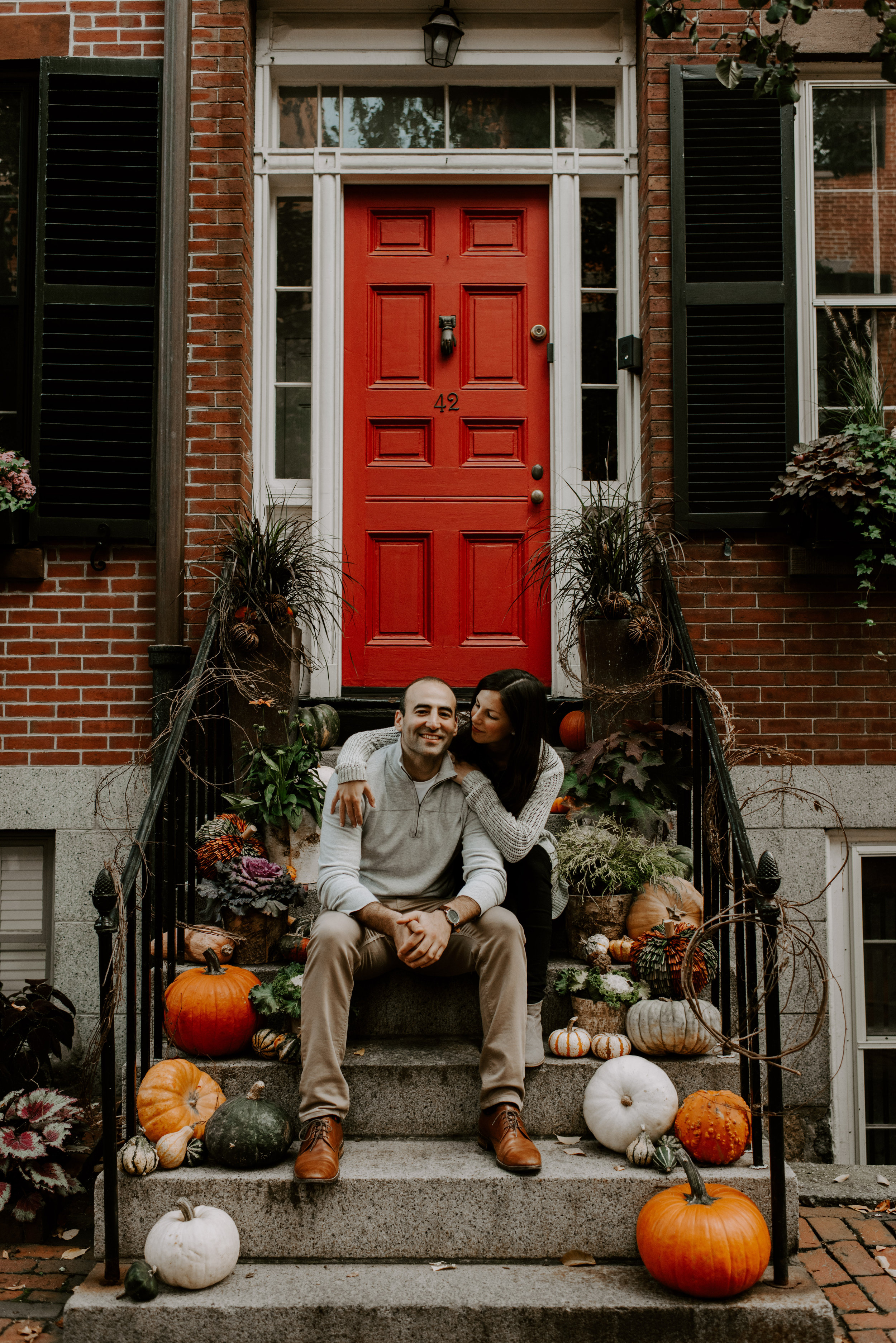 Dramatic and Moody Beacon Hill Engagement Session | Boston Wedding Photographer | Madeline Rose Photography Co.