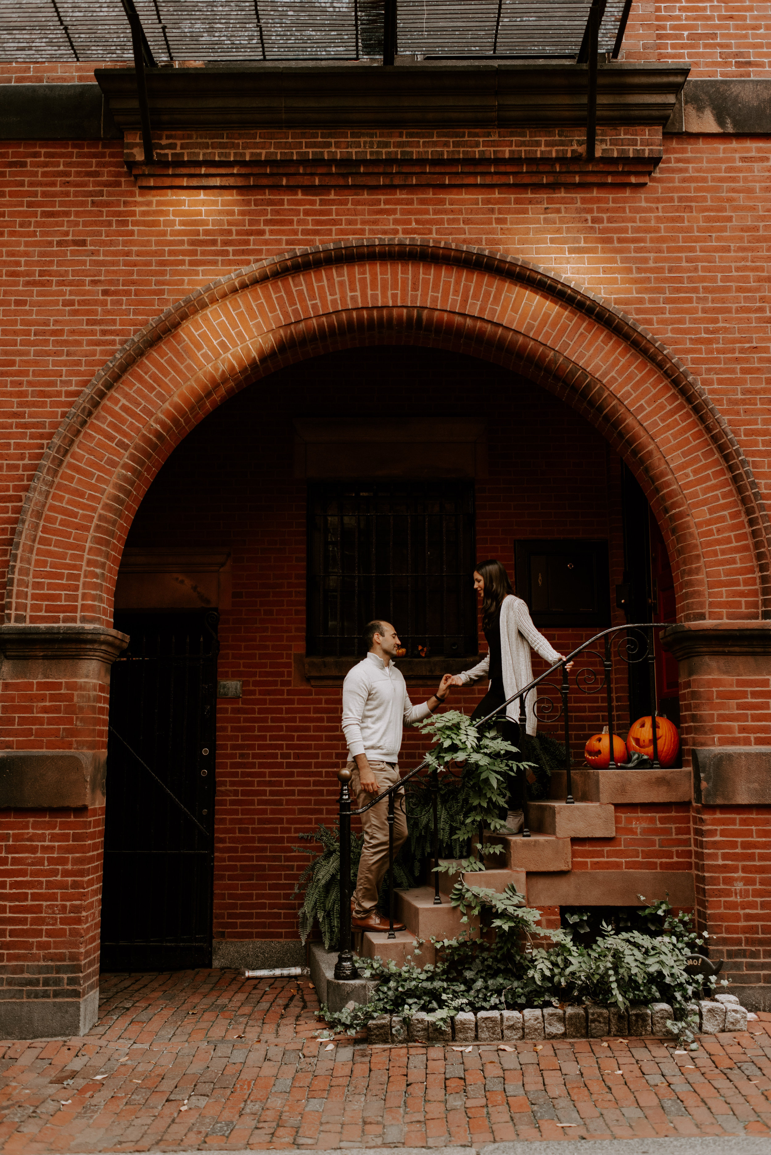 Dramatic and Moody Beacon Hill Engagement Session | Boston Wedding Photographer | Madeline Rose Photography Co.