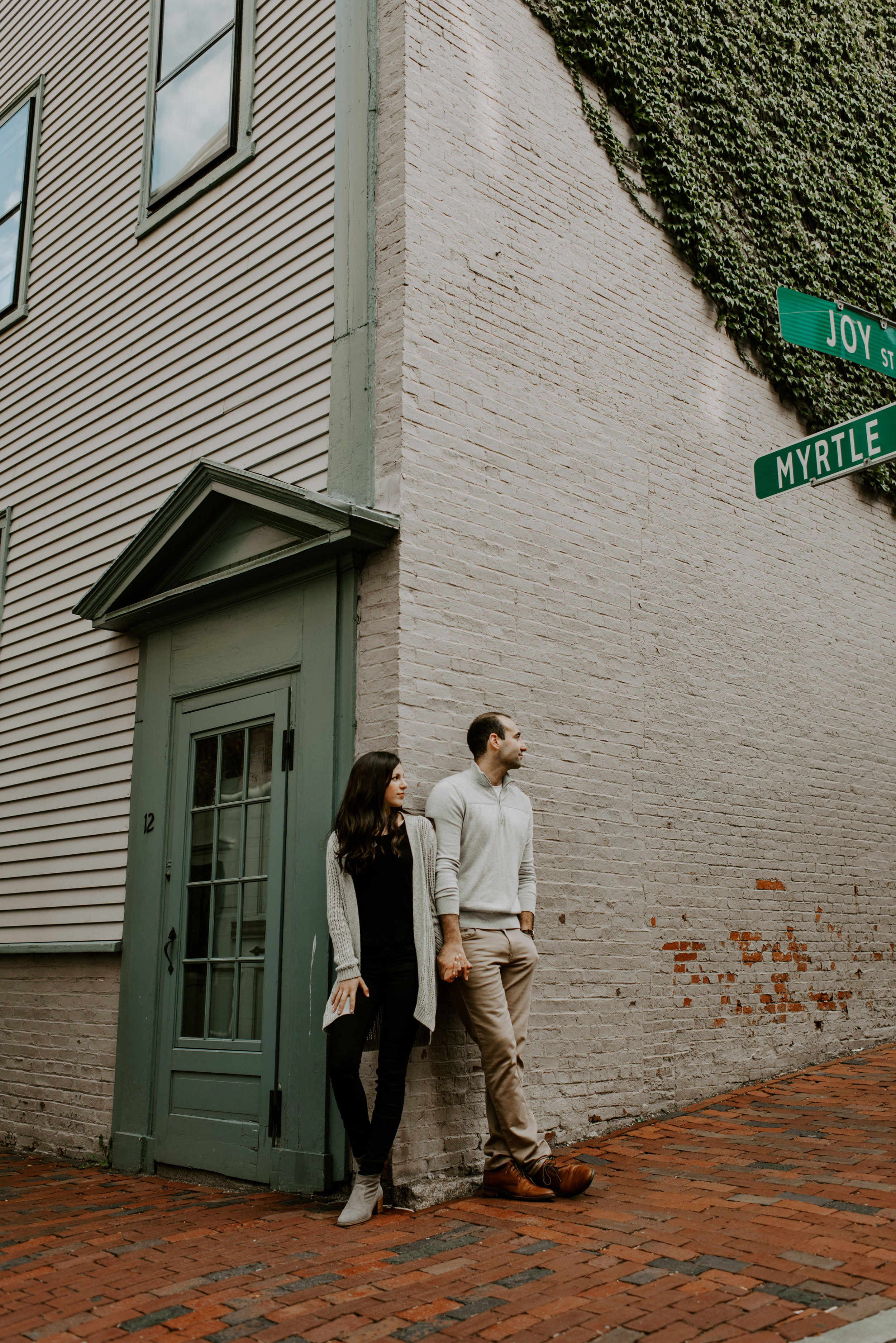 Dramatic and Moody Beacon Hill Engagement Session | Boston Wedding Photographer | Madeline Rose Photography Co.