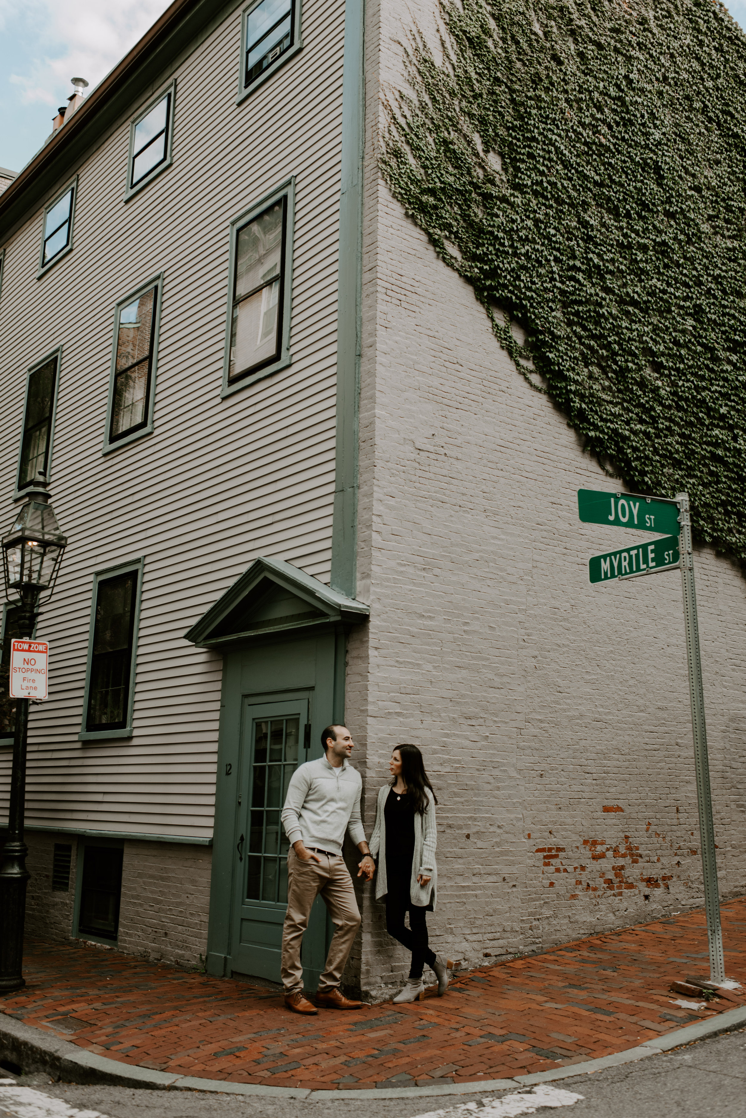 Dramatic and Moody Beacon Hill Engagement Session | Boston Wedding Photographer | Madeline Rose Photography Co.