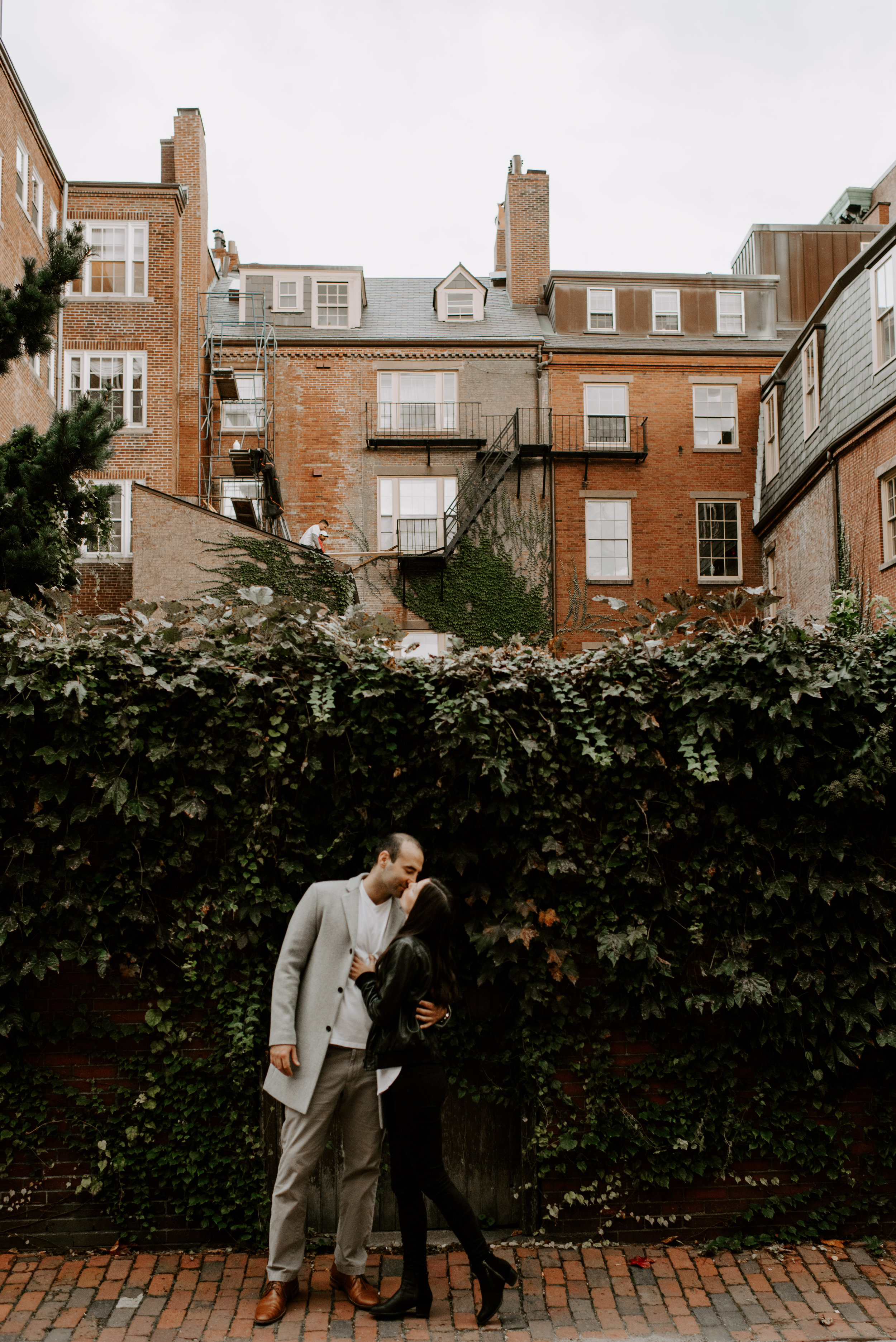 Dramatic and Moody Beacon Hill Engagement Session | Boston Wedding Photographer | Madeline Rose Photography Co.
