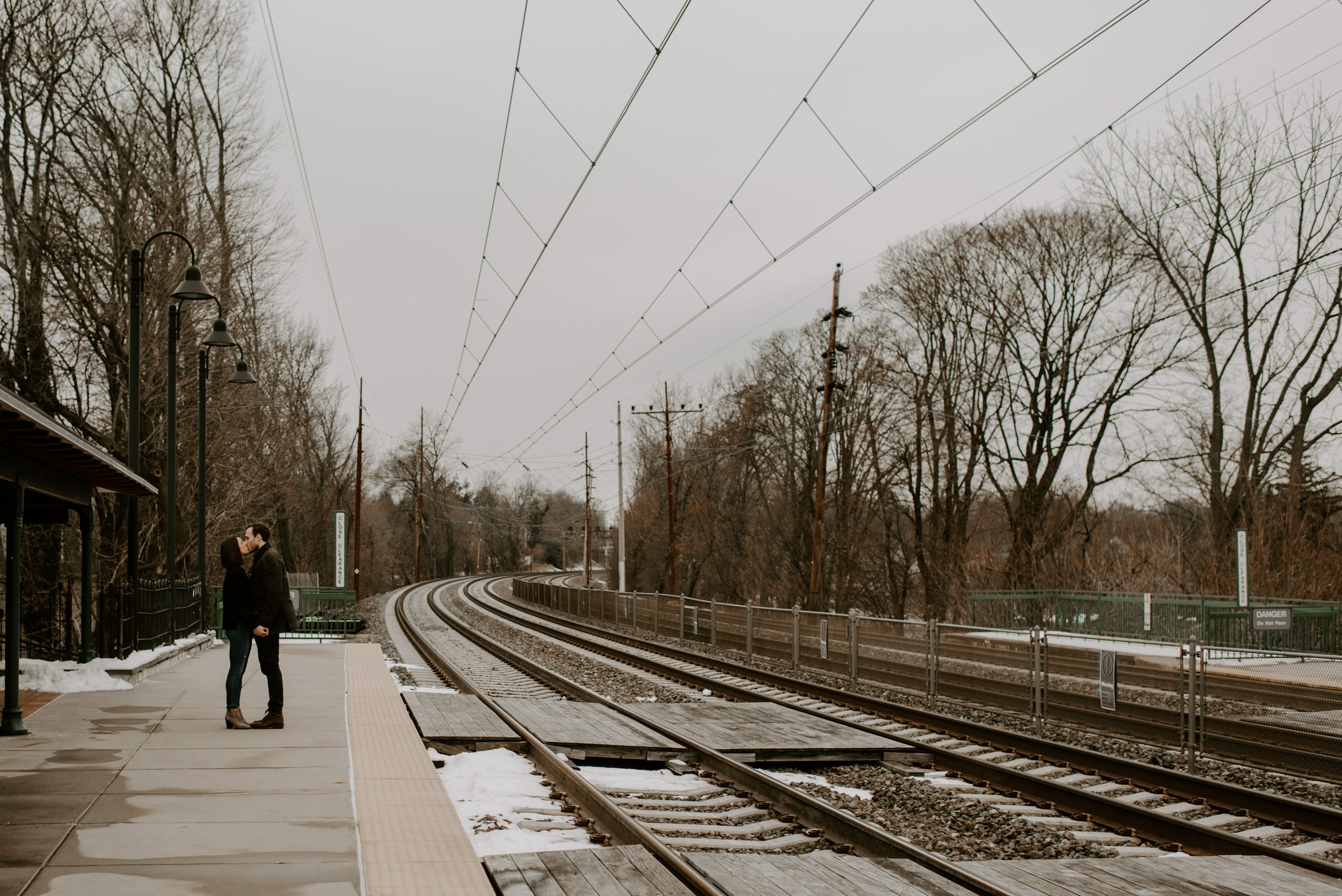 Downtown Wayne, PA adventure engagement session | Boston Wedding Photographer