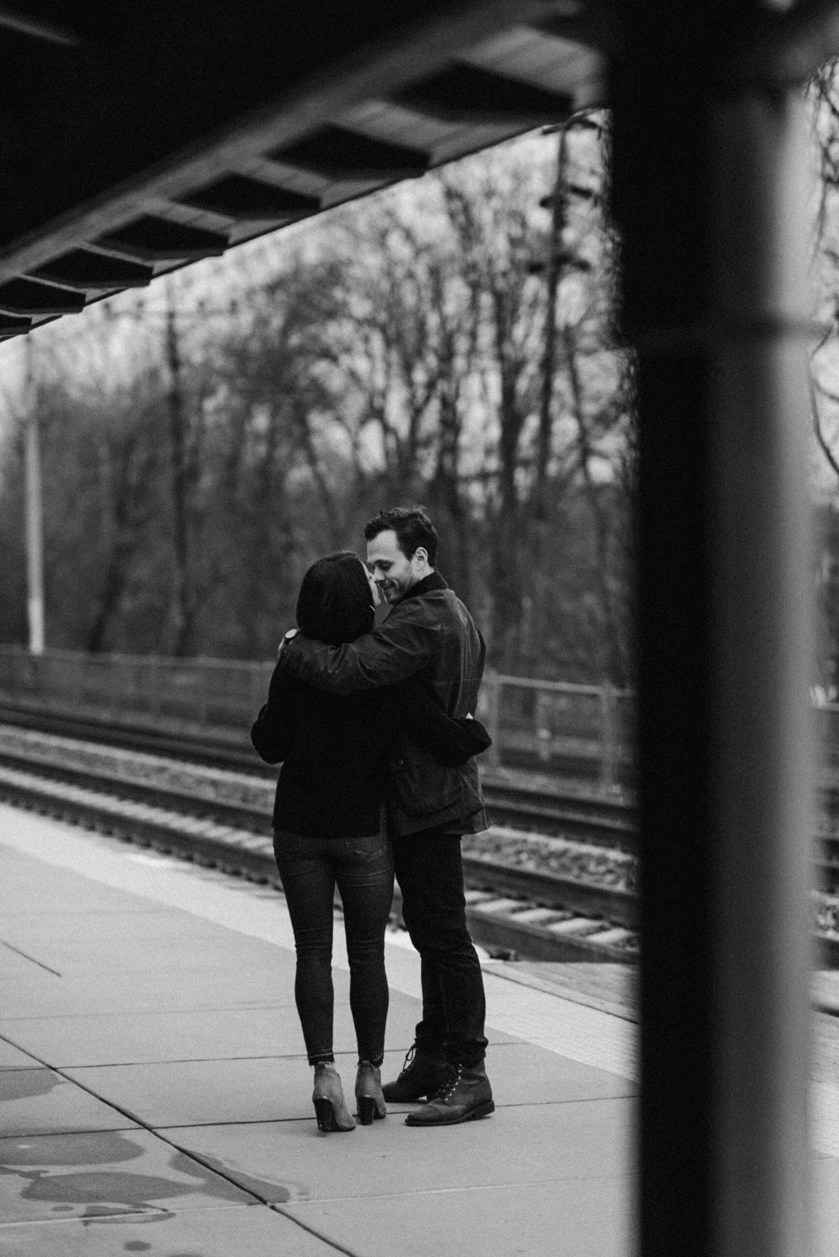 Downtown Wayne, PA adventure engagement session | Boston Wedding Photographer