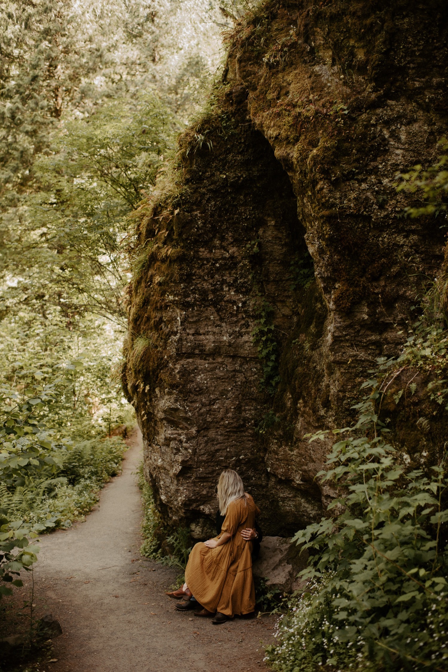 Nicolette and Joseph's Waterfall Honeymoon Session | Latourell Falls Oregon | PNW Wedding Photographer