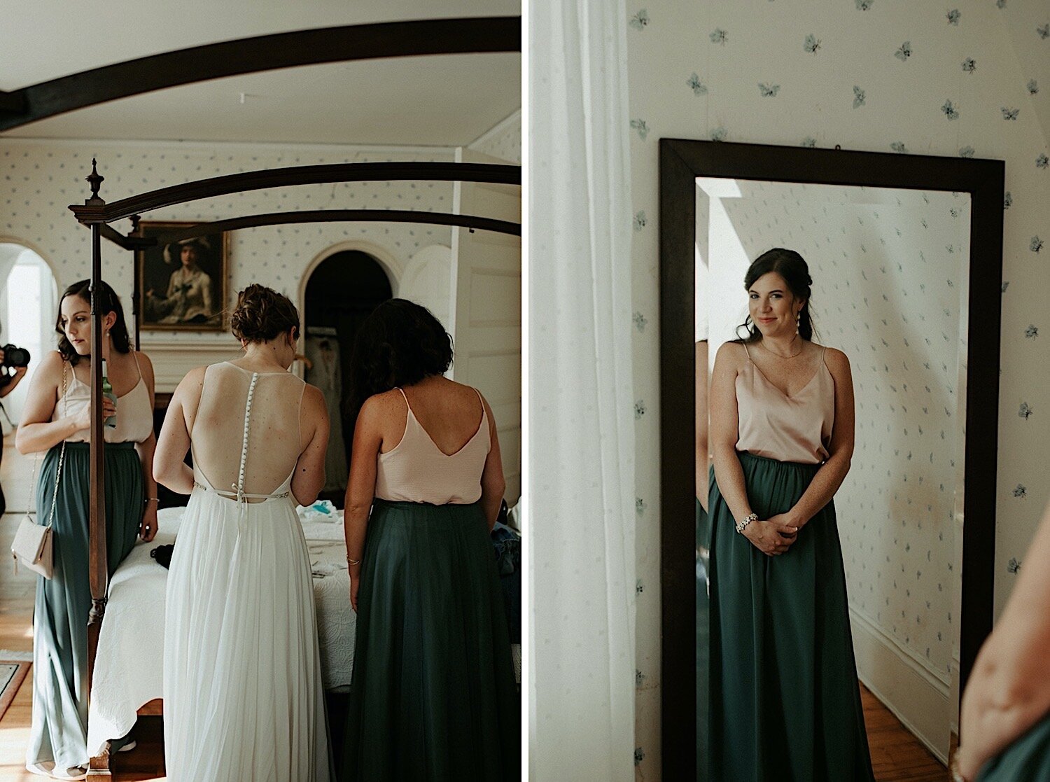 Blush and Emerald Wedding in the Woods | Oregon Wedding Photographer