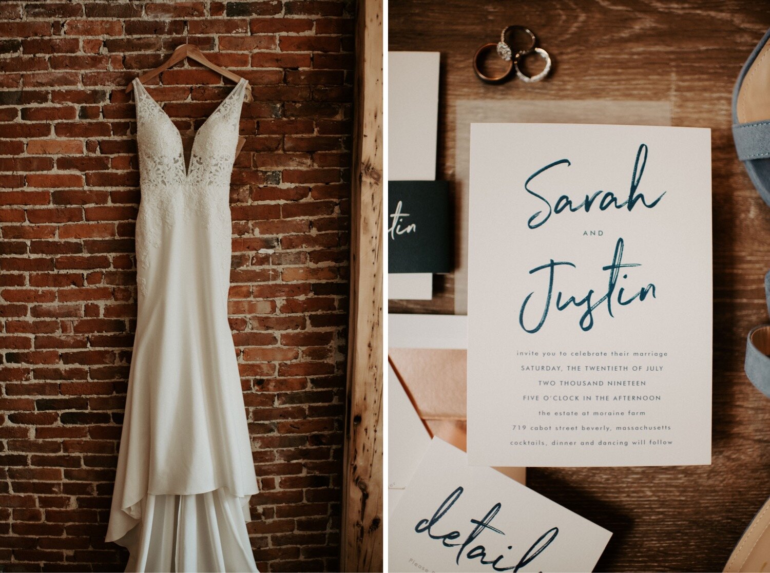 Navy and Champagne Woodsy Wedding Day with Copper Accents | Oregon Wedding Photographer