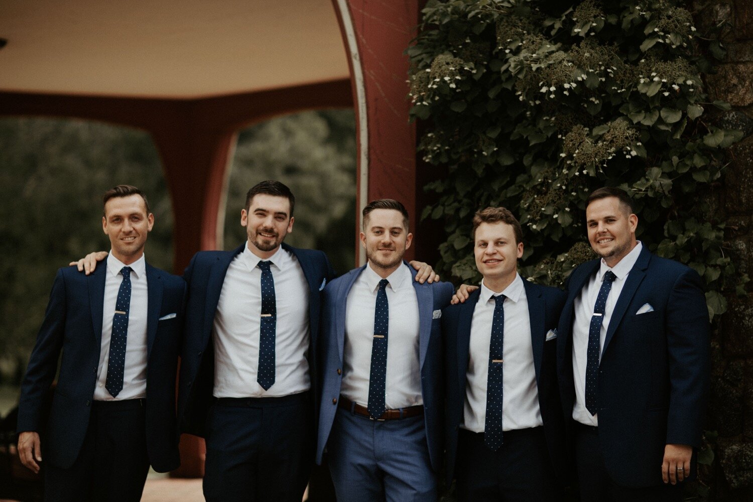 Navy and Champagne Woodsy Wedding Day with Copper Accents | Oregon Wedding Photographer