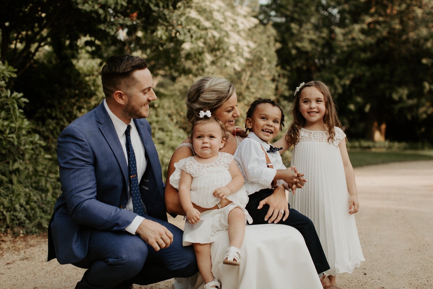 Navy and Champagne Woodsy Wedding Day with Copper Accents | Oregon Wedding Photographer