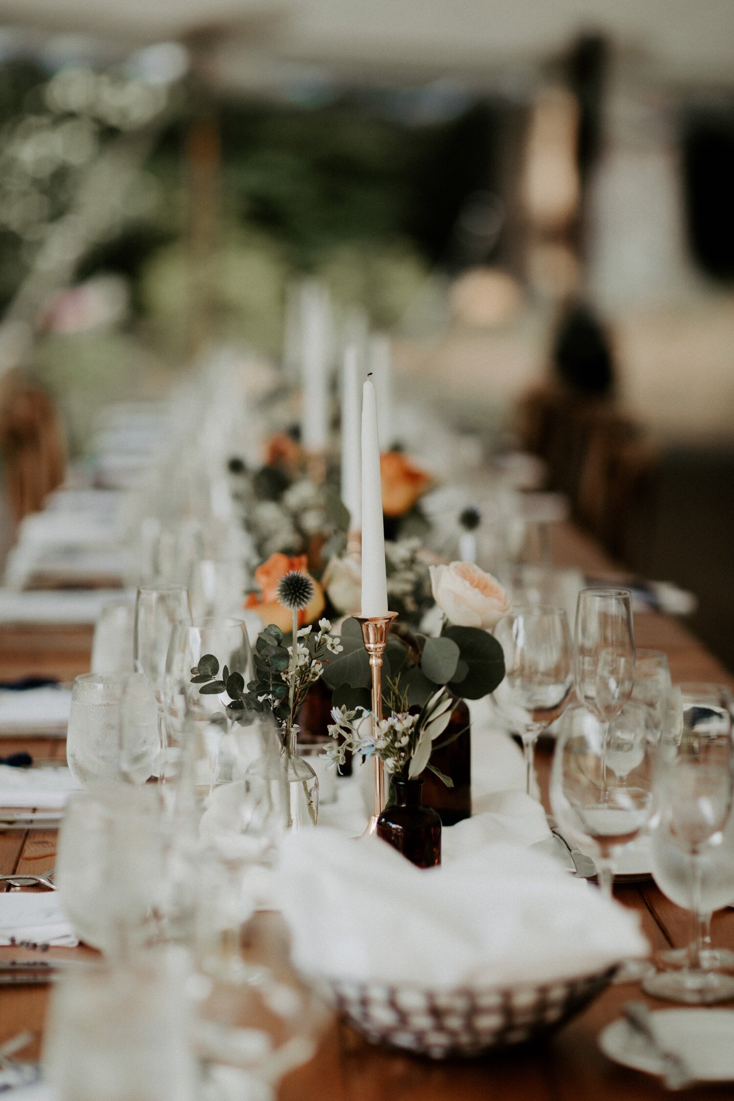 Navy and Champagne Woodsy Wedding Day with Copper Accents | Oregon Wedding Photographer