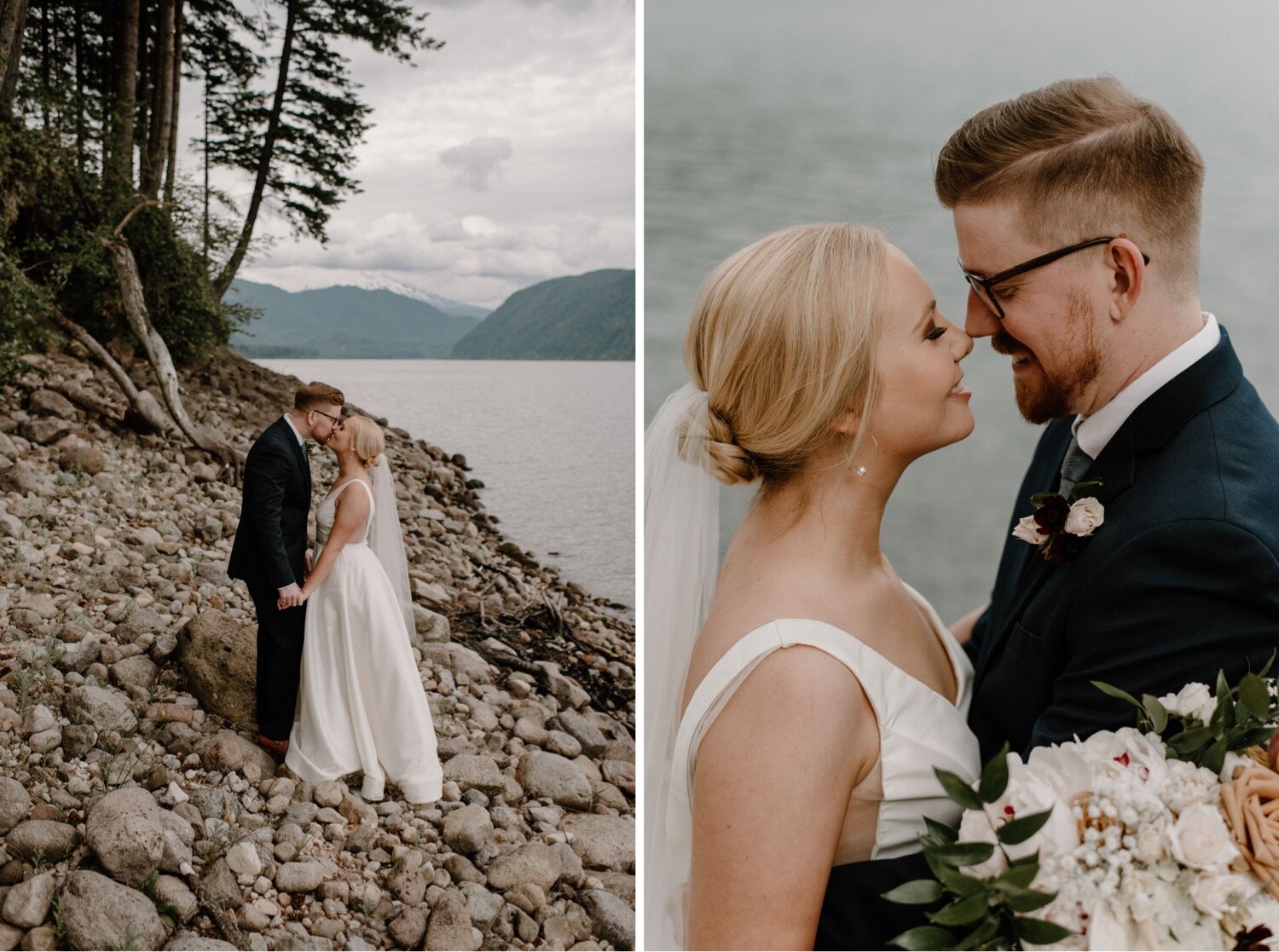 Kirané and Bryan's Washington Campground Wedding with Socially Distant Picnic Reception + DIY Details