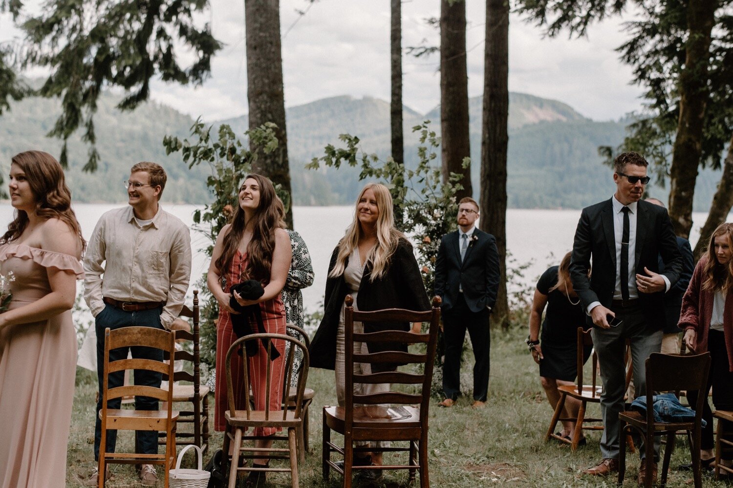 Kirané and Bryan's Washington Campground Wedding with Socially Distant Picnic Reception + DIY Details