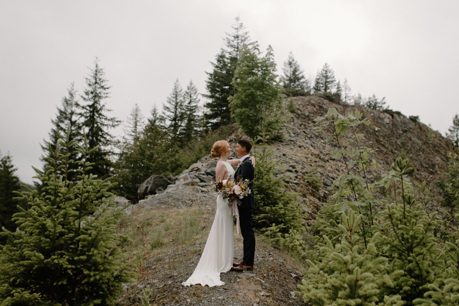 Abby and Pat's Modern Elopement in the Mount Hood National Forest | Oregon Elopement Photographer