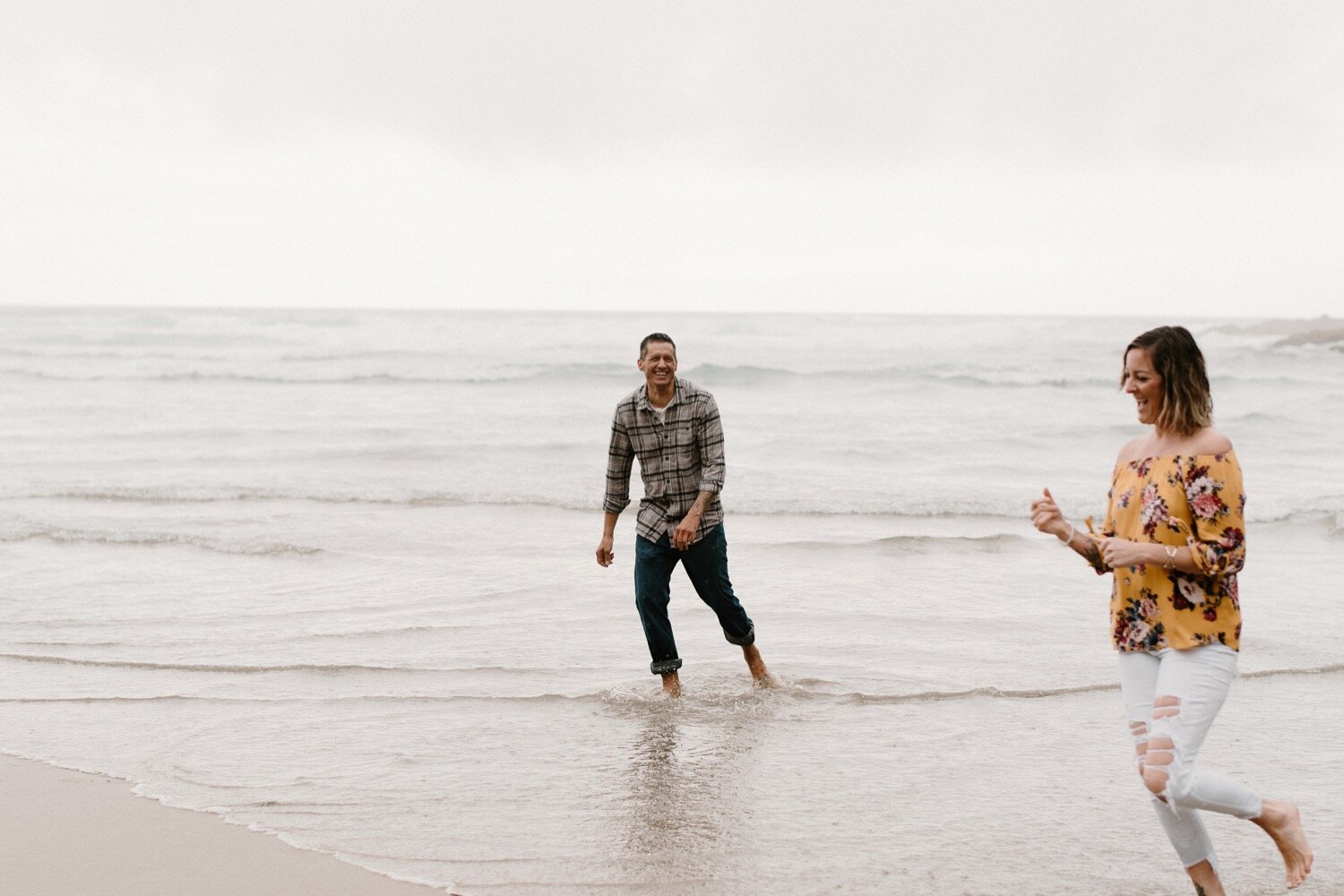 Taylor and Rob's Rainy and Romantic Engagement Session on the Oregon Coast | Oregon Wedding Photographer