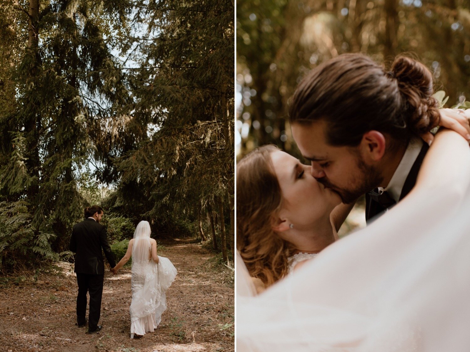 Emma and David's Moody and Romantic Wedding in the Woods | Oregon Wedding Photographer