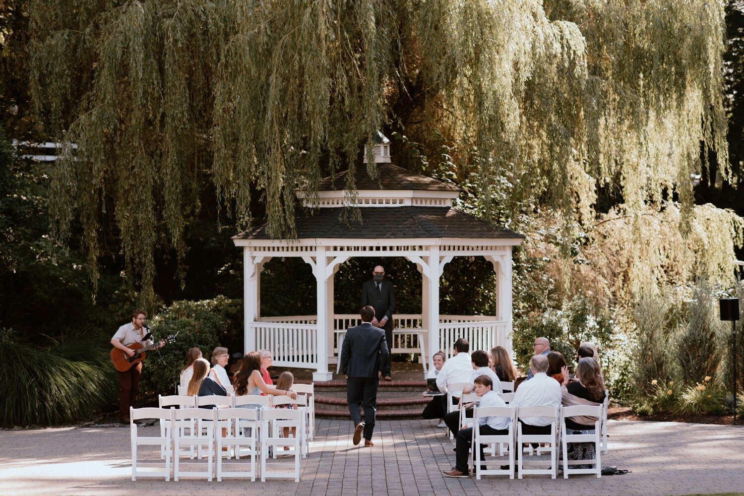 Amalie and Conner's Lush Garden Wedding at Portland's Abernethy Center with a Cozy Backyard Reception | Oregon Wedding Photographer