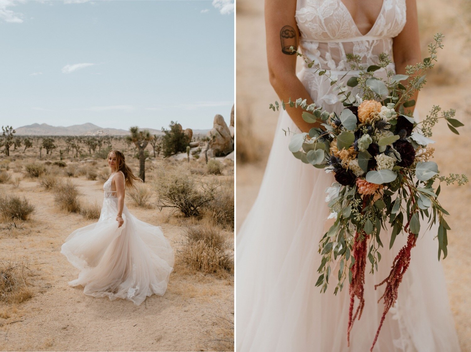 Hannah and Justin's Boho Joshua Tree National Park Elopement | PNW Wedding Photographer