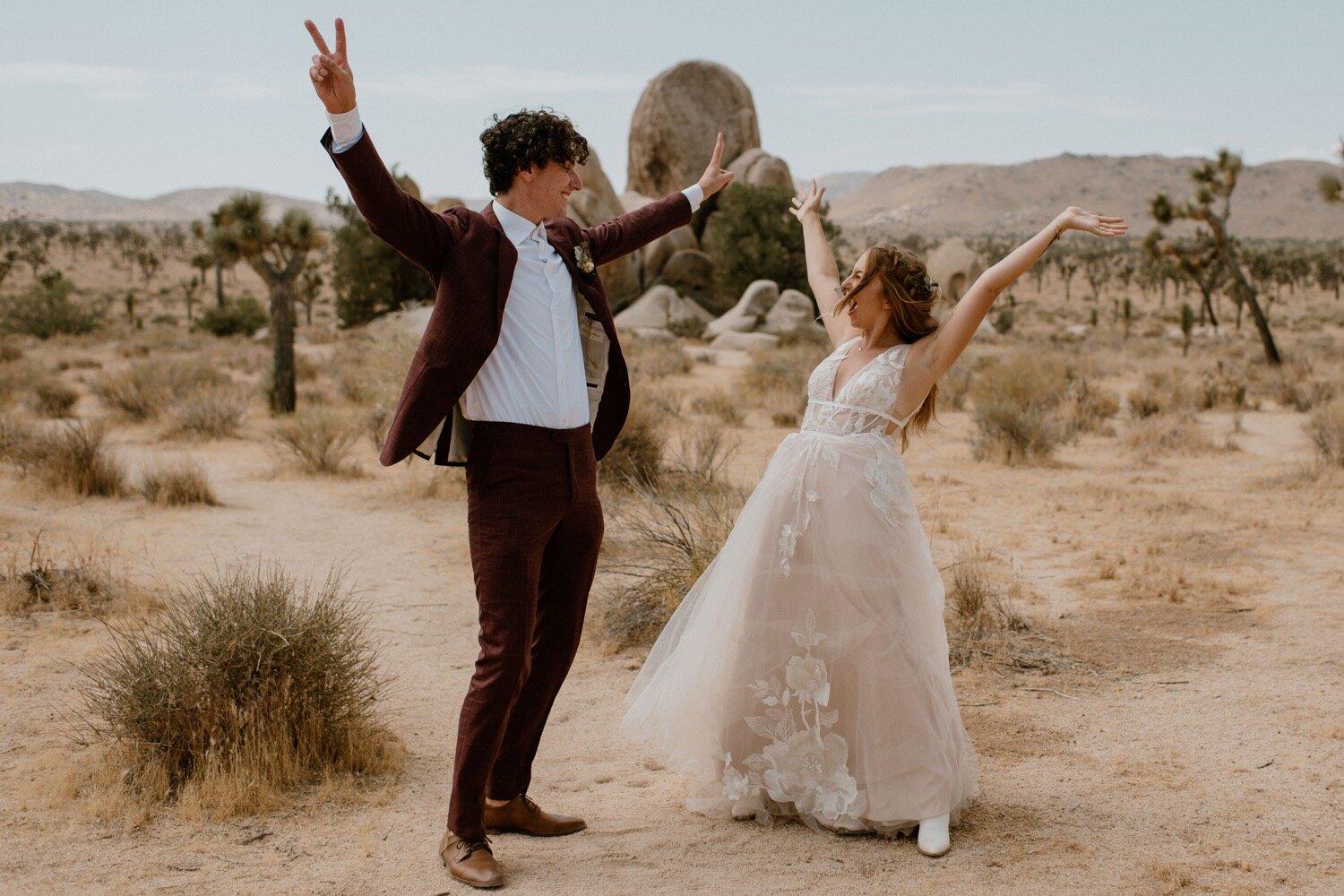 Hannah and Justin's Boho Joshua Tree National Park Elopement | PNW Wedding Photographer