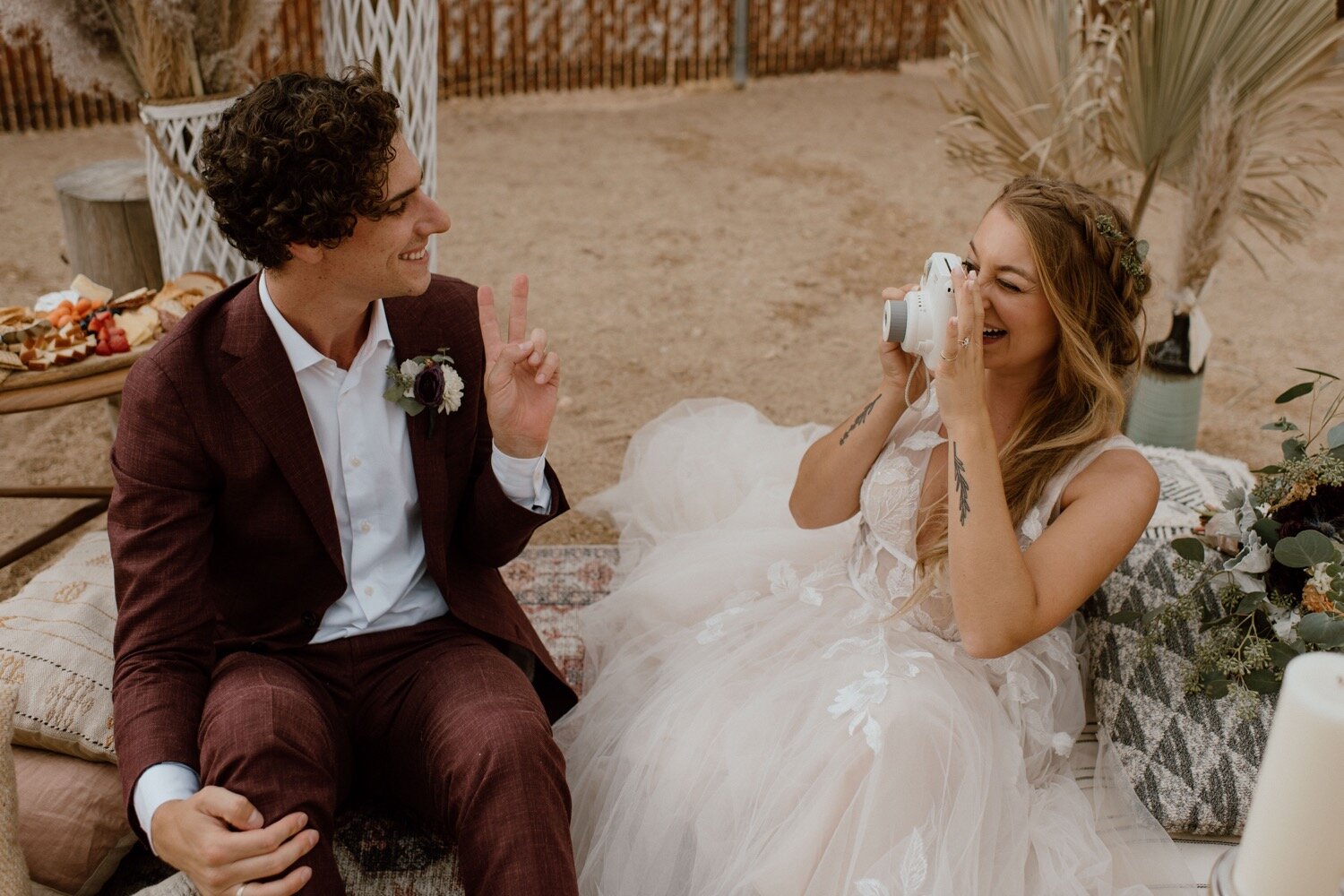 Hannah and Justin's Boho Joshua Tree National Park Elopement | PNW Wedding Photographer