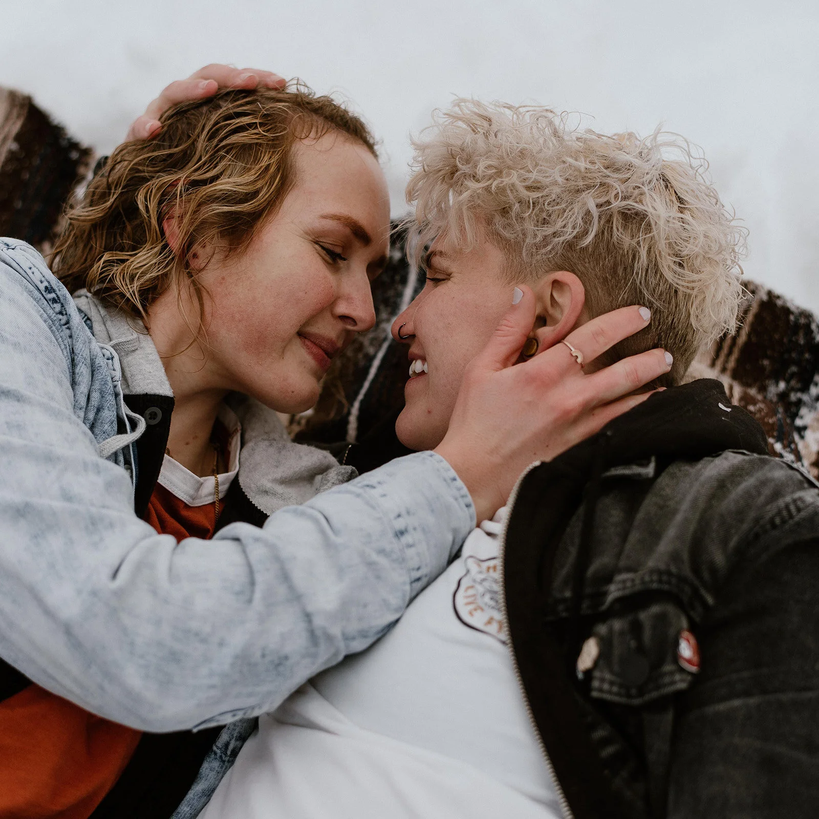 West River West Sno Park Couples Session | Emily + Chesley