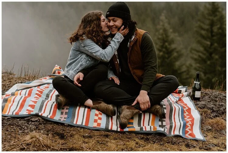 Madeline + Gavin’s Mt Hood Engagement Session 