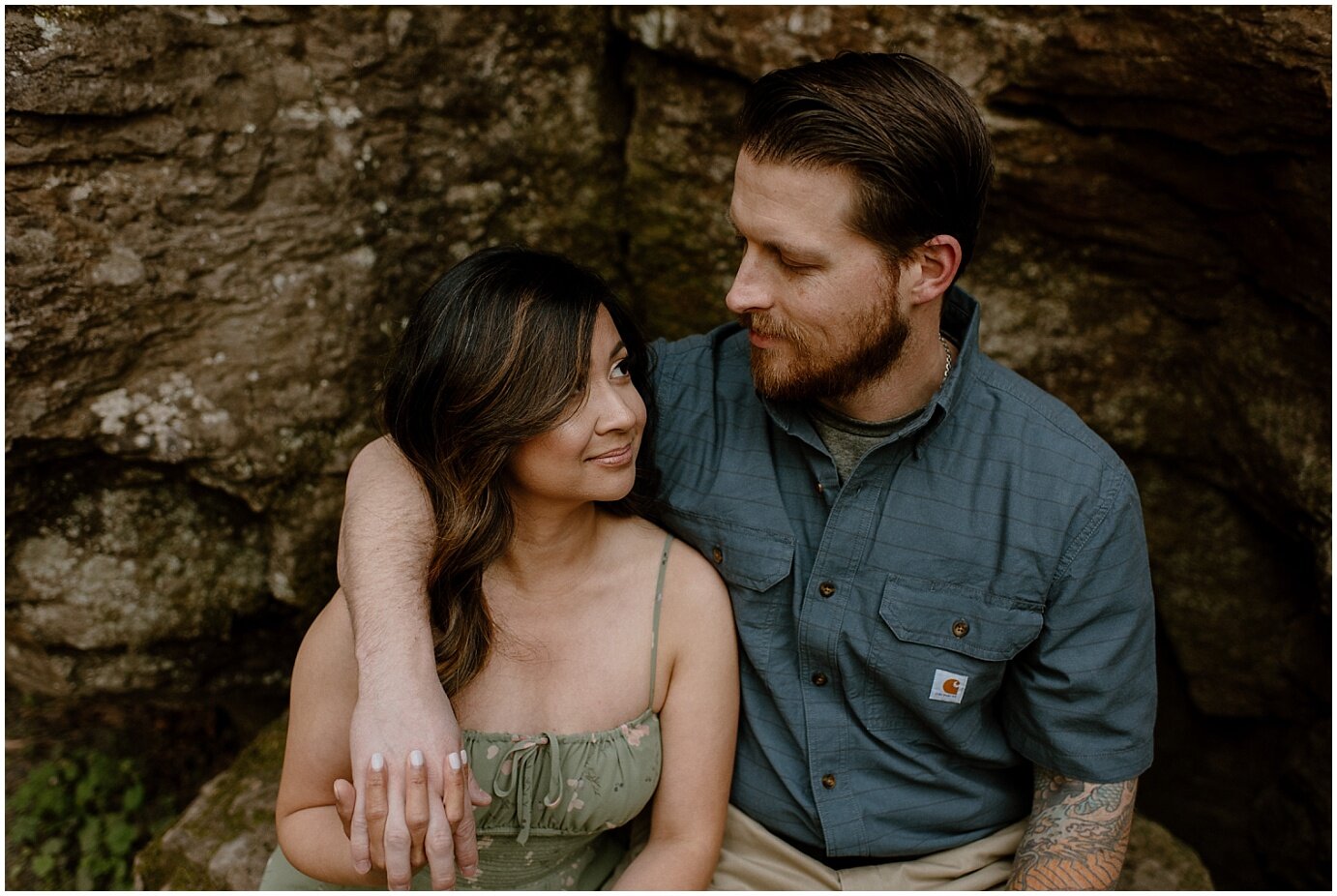 waterfall engagement session - madeline rose - mt hood elopement photographer_0005.jpg