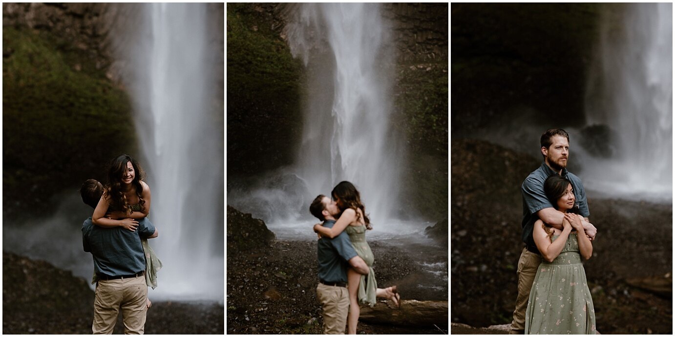 waterfall engagement session - madeline rose - mt hood elopement photographer_0021.jpg