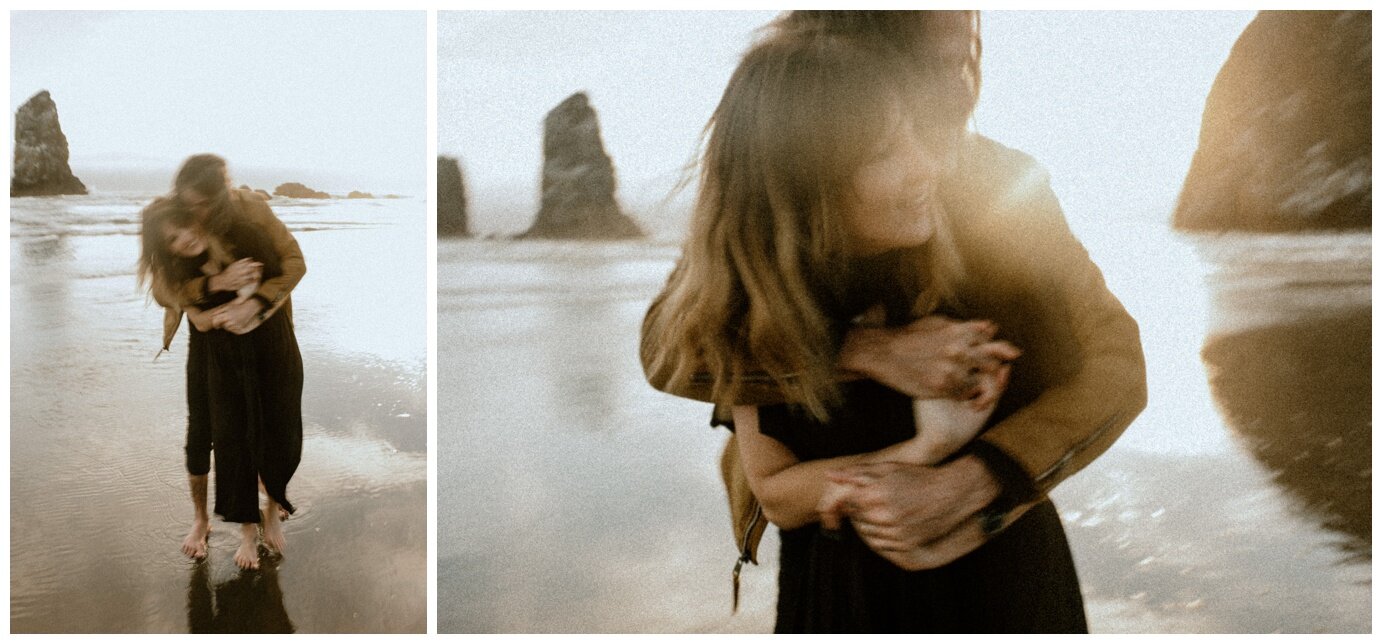Engagement Session at Cannon Beach - Madeline Rose Photography - PNW Elopement Photographer_0026.jpg