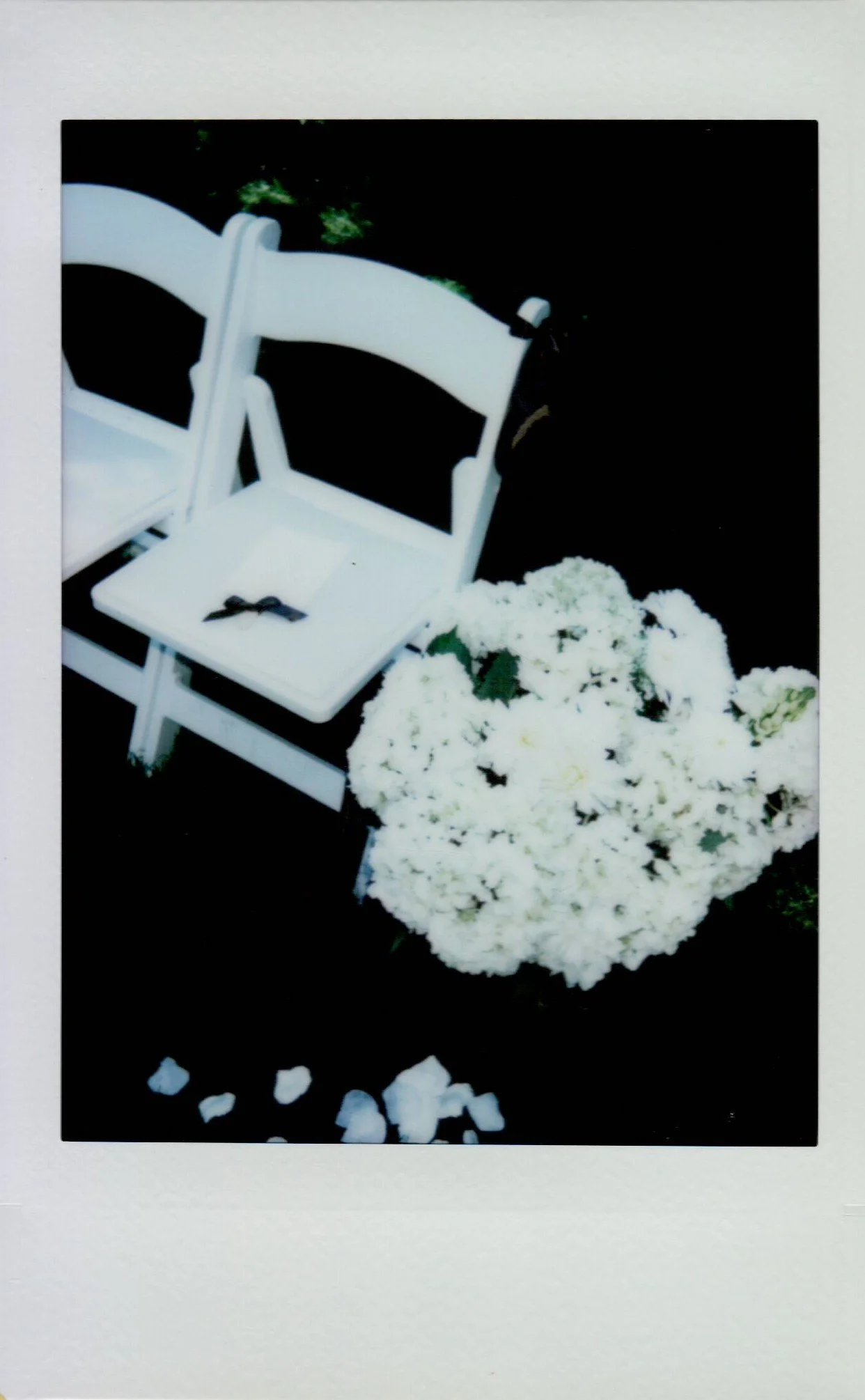  Wedding details captured on polaroid 