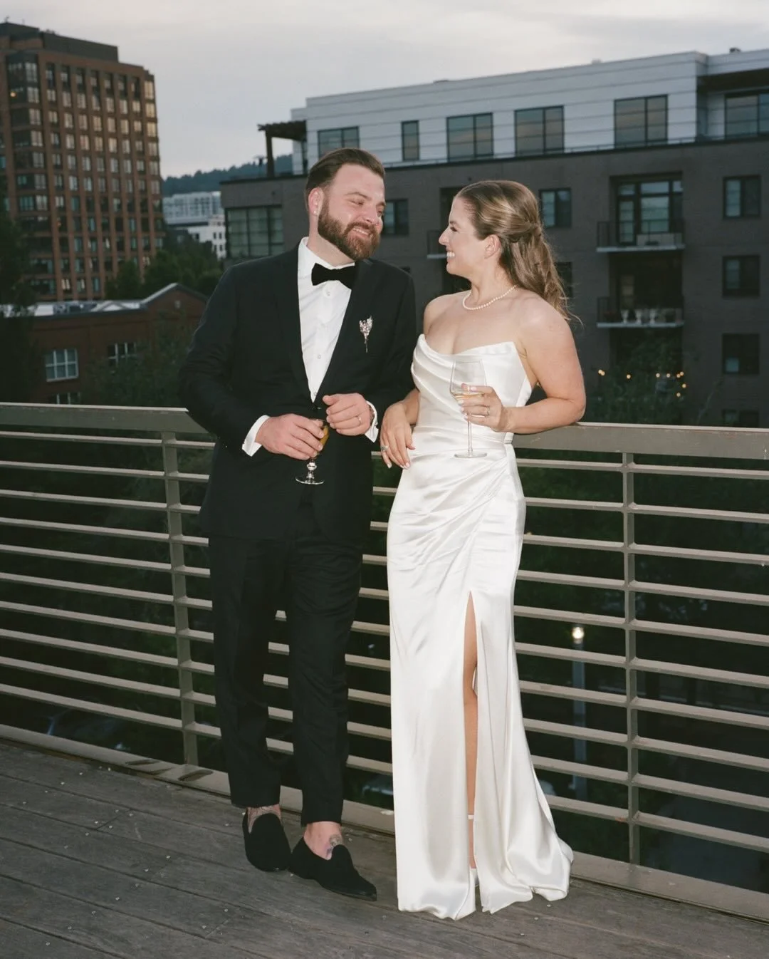 Film highlights from Caroline and Matt&rsquo;s downtown Portland wedding at @ecotrustevents this fall 🍂🍁 Their day was full of so much energy and fun and style and it still makes smile 🥰

Film scans @indiefilmlab 
Venue @ecotrustevents
Event Plann