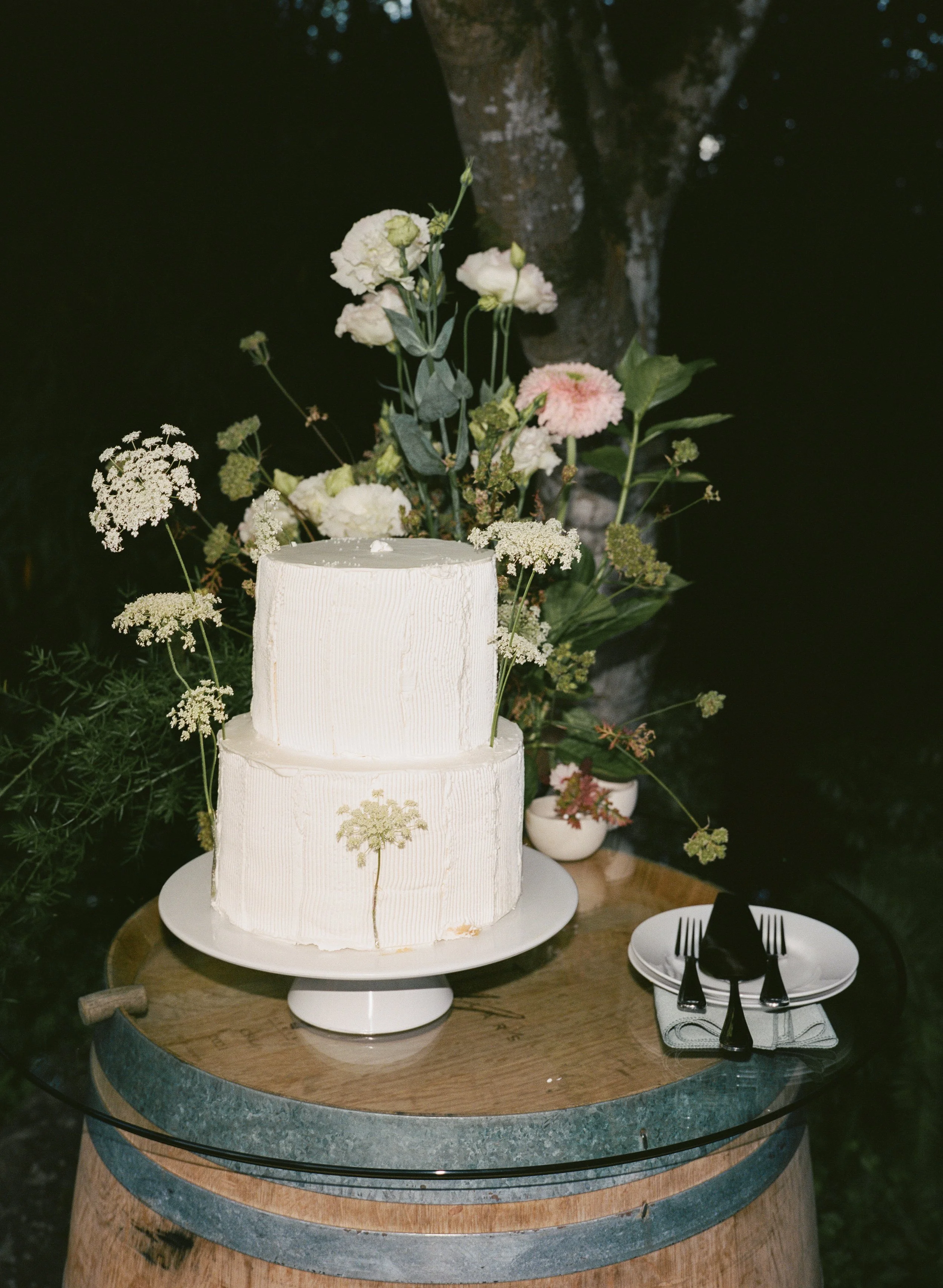  Luxury garden wedding at JM Cellars with organic greenery, romantic details, and editorial and film wedding photography 