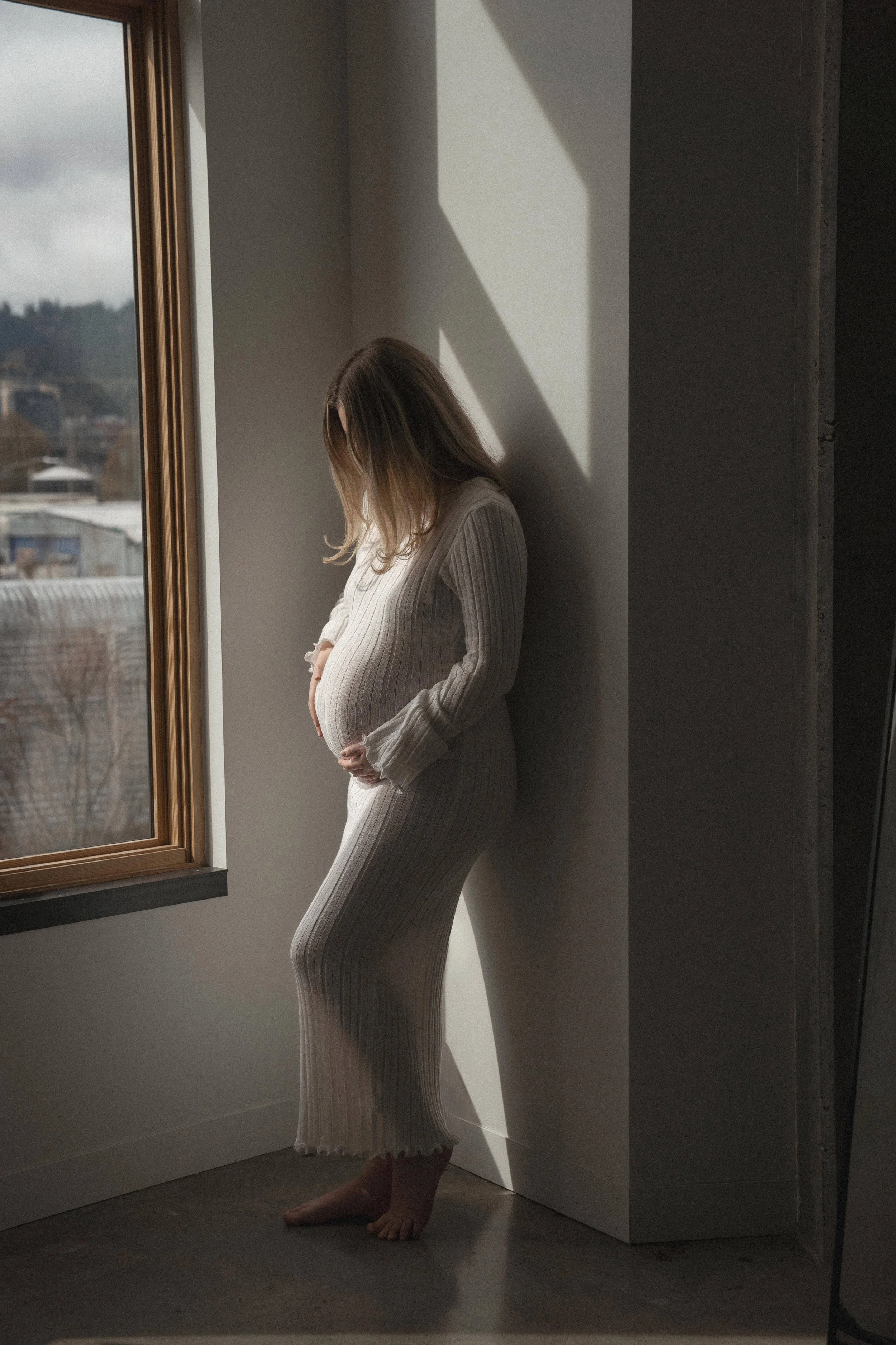 Studio Maternity Photos at Hope Light Studio