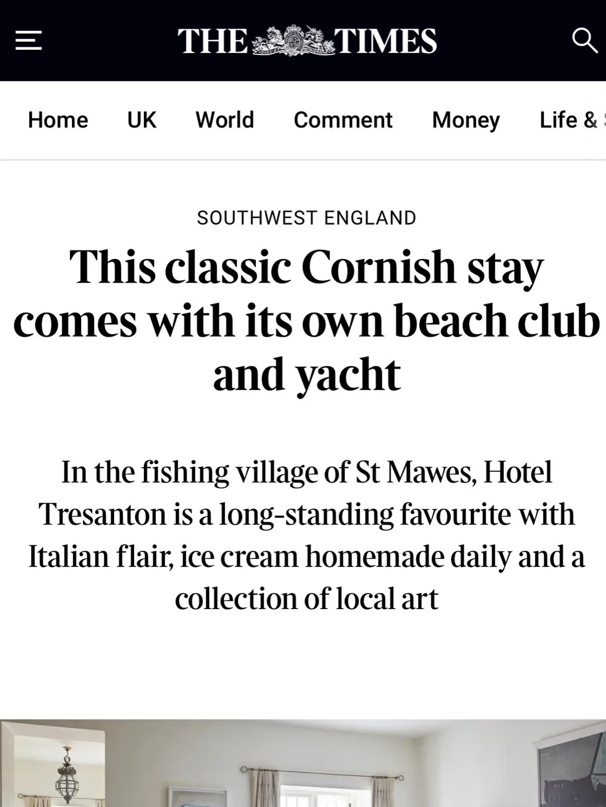 For @thetimes , I recently reviewed @hoteltresanton , @olgapolizzi &lsquo;s eclectic Cornish hideaway which has the atmosphere of a sophisticated house party.

Thank you so much for having us @thepolizzicollection , @sophiegrounds .

Swipe to the end
