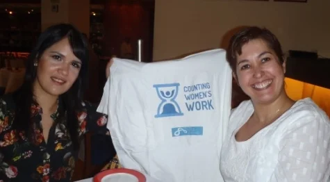Anairis Hernandez and Estela Rivero, getting ready to begin the Counting Women’s Work project in Mexico