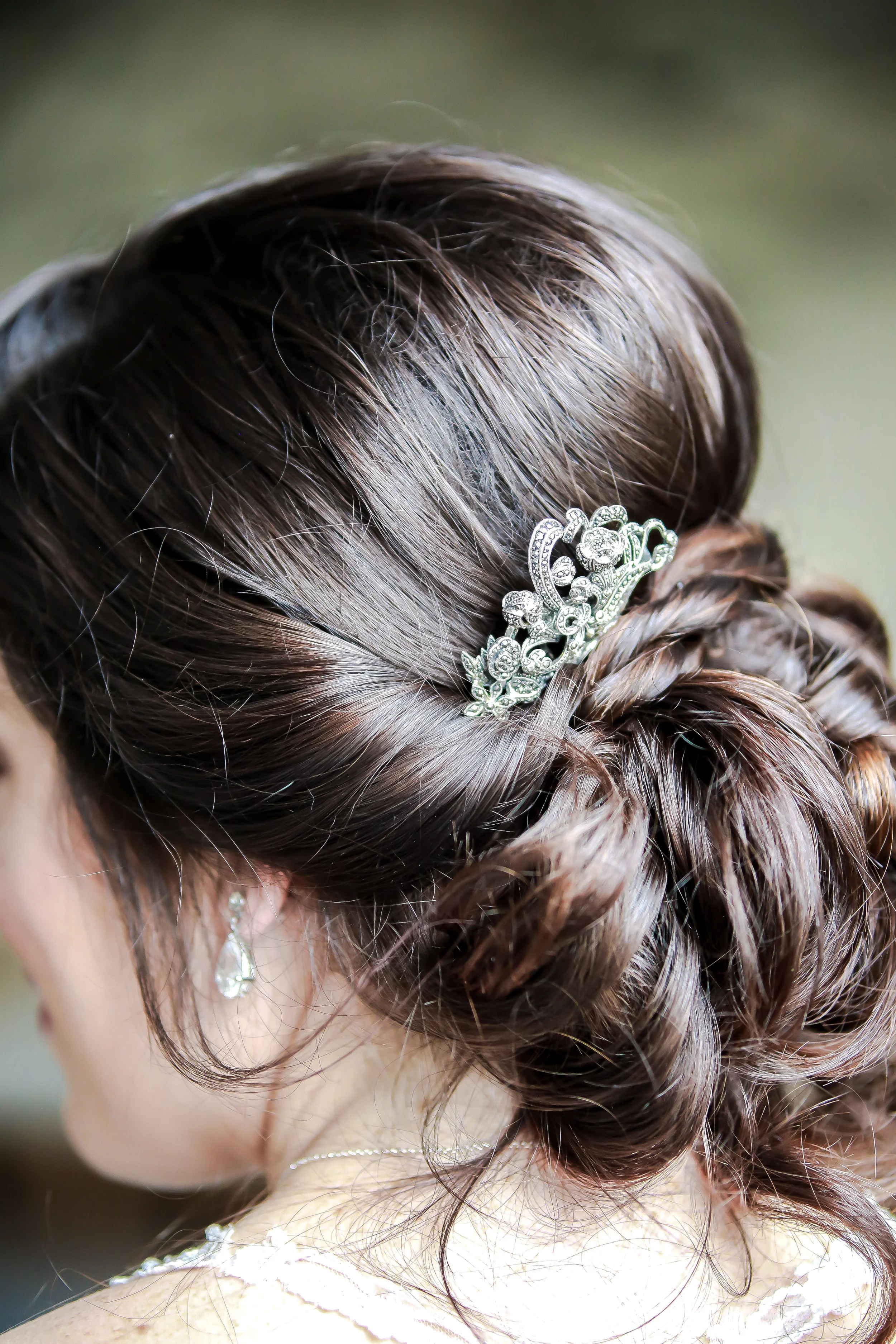 Vintage Marcasite Comb