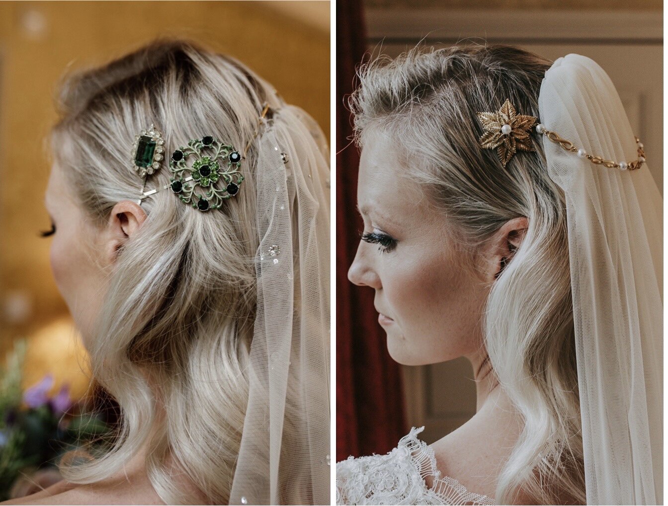 Wedding Hair Accessories With A Veil - How To Get It Right — Vintage Hair  Accessories By Vintage Adornments