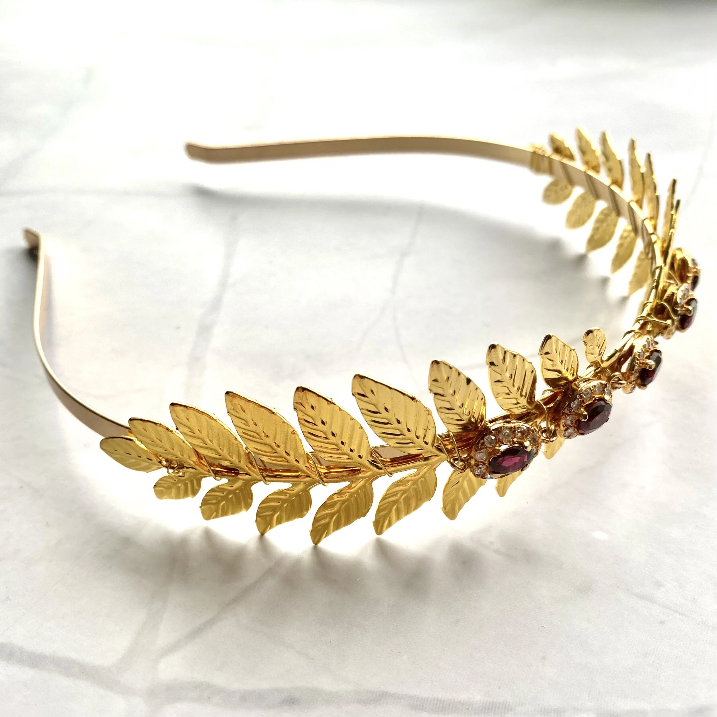 garnet wedding tiara