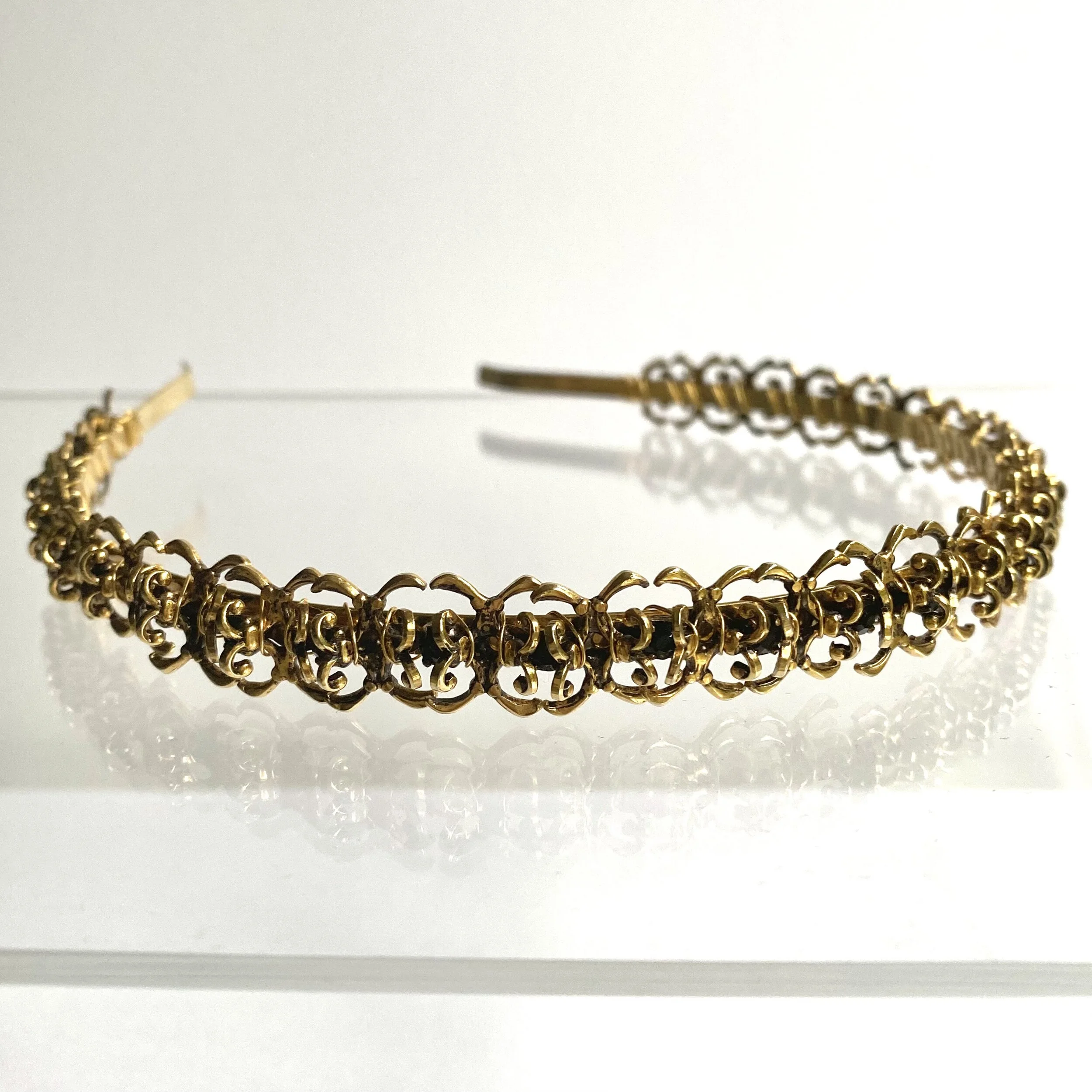 vintage black alternative steampunk hair piece