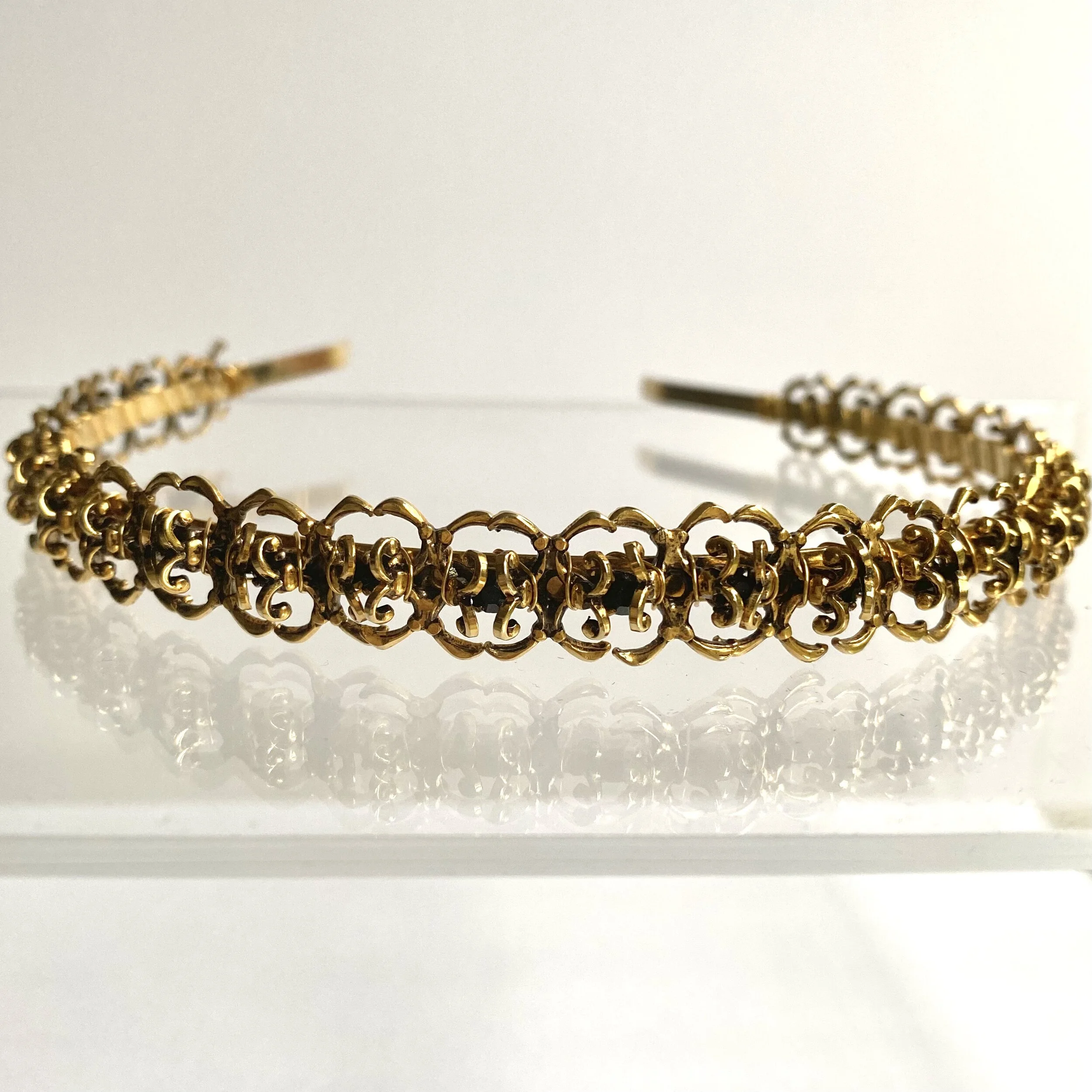 gothic wedding black bridal tiara