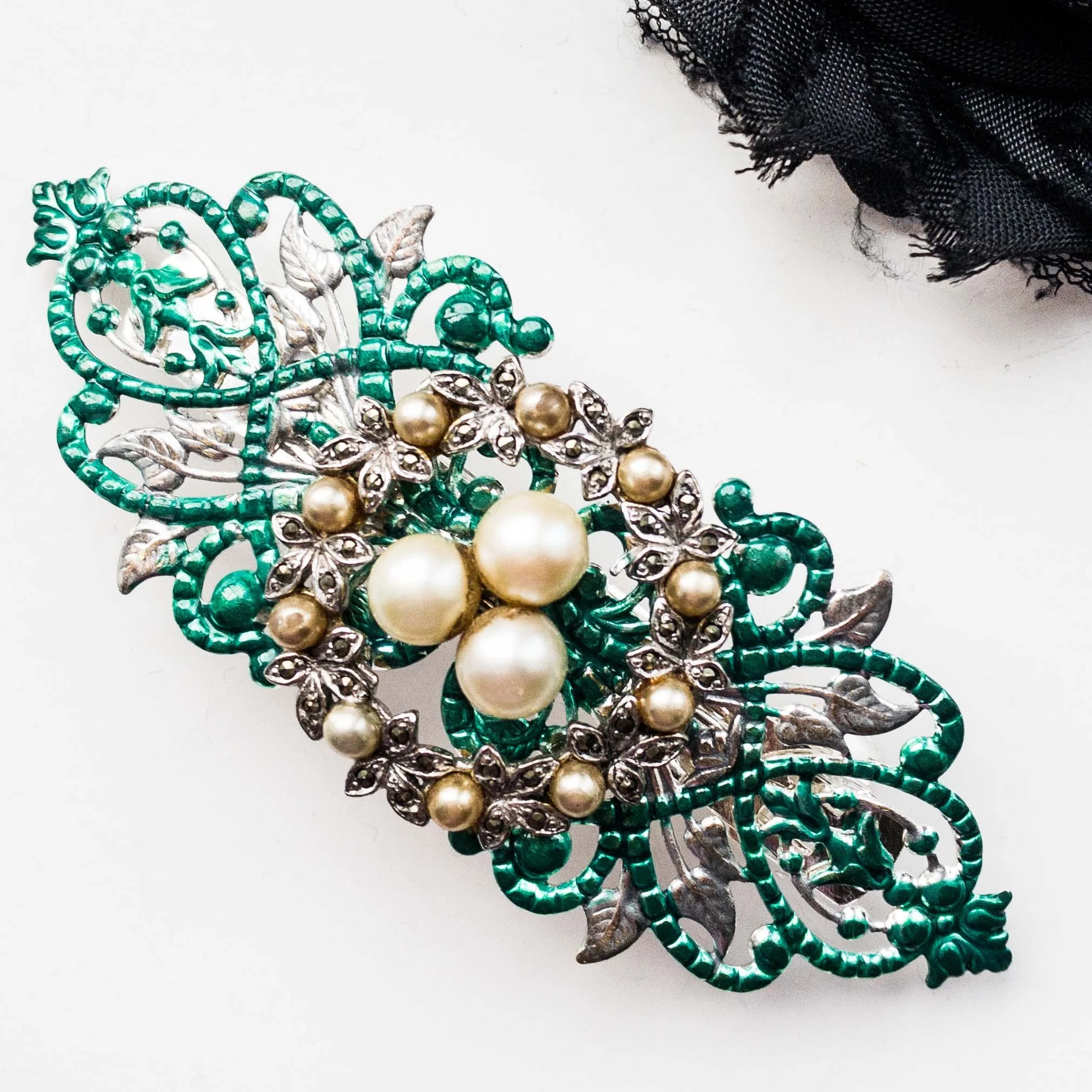 Vintage Barrettes & Clips — Vintage Hair Accessories by Vintage Adornments