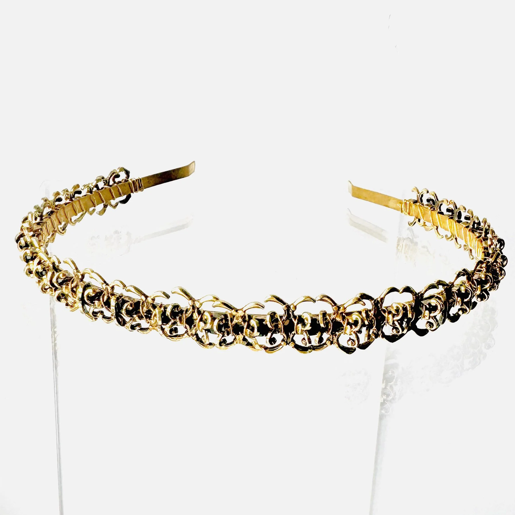 vintage gothic black halloween hair piece