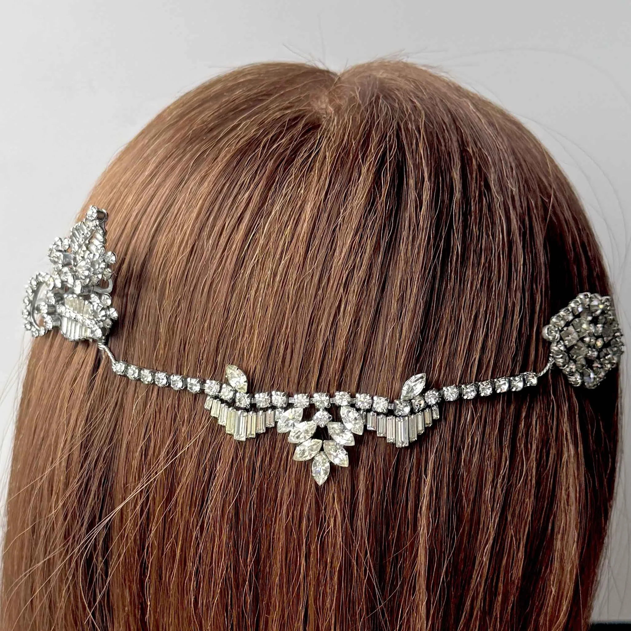 vintage art deco bridal headpiece, vintage hair accessories